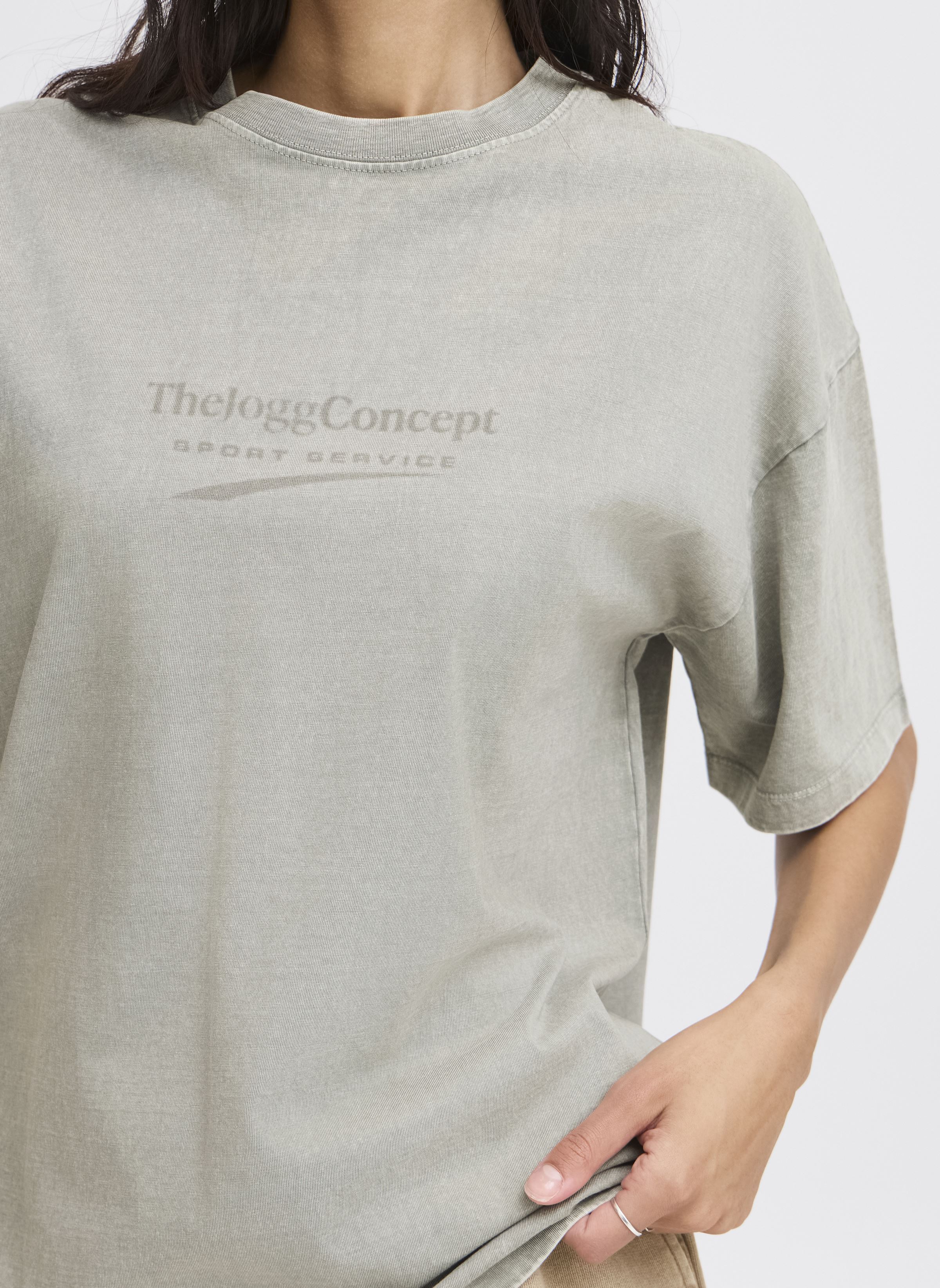 Kurzarm-T-Shirts JCSADIA LOGO TSHIRT damen grau The Jogg Concept Kurzarm-T-Shirts JCSADIA LOGO TSHIRT damen grau GRIFFIN