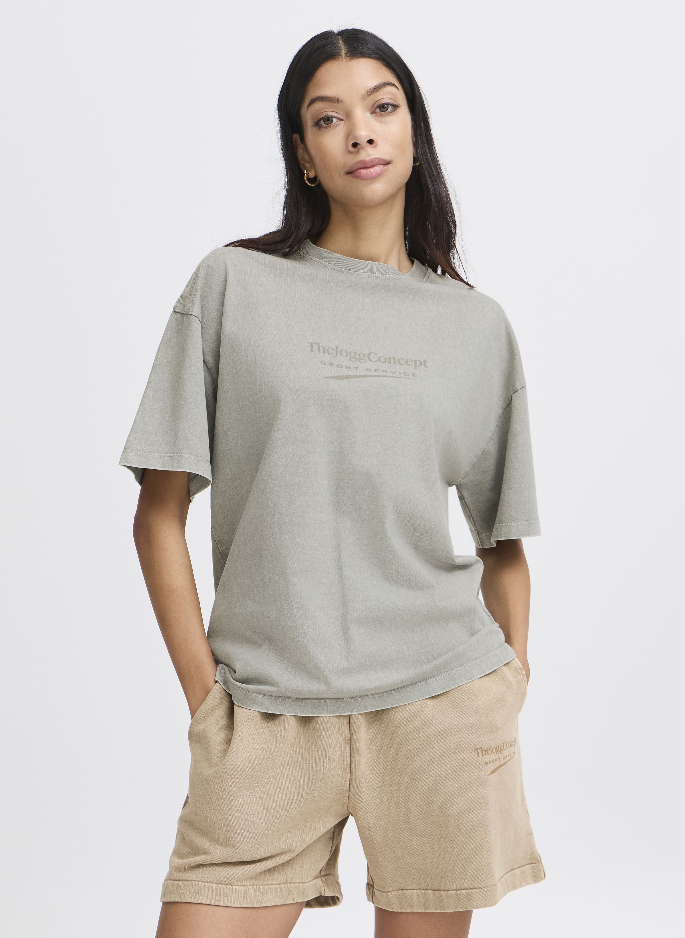 Kurzarm-T-Shirts JCSADIA LOGO TSHIRT damen grau The Jogg Concept Kurzarm-T-Shirts JCSADIA LOGO TSHIRT damen grau GRIFFIN
