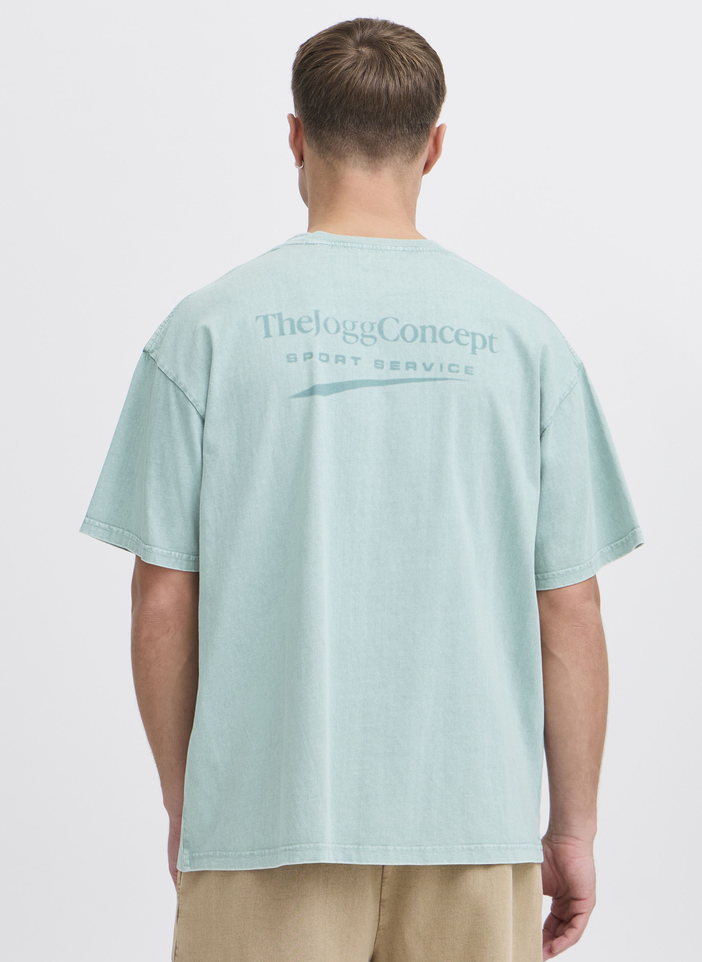 T-shirt a maniche corte JCSADIA LOGO TSHIRT uomo blu The Jogg Concept T-shirt a maniche corte JCSADIA LOGO TSHIRT uomo blu STONE BLUE