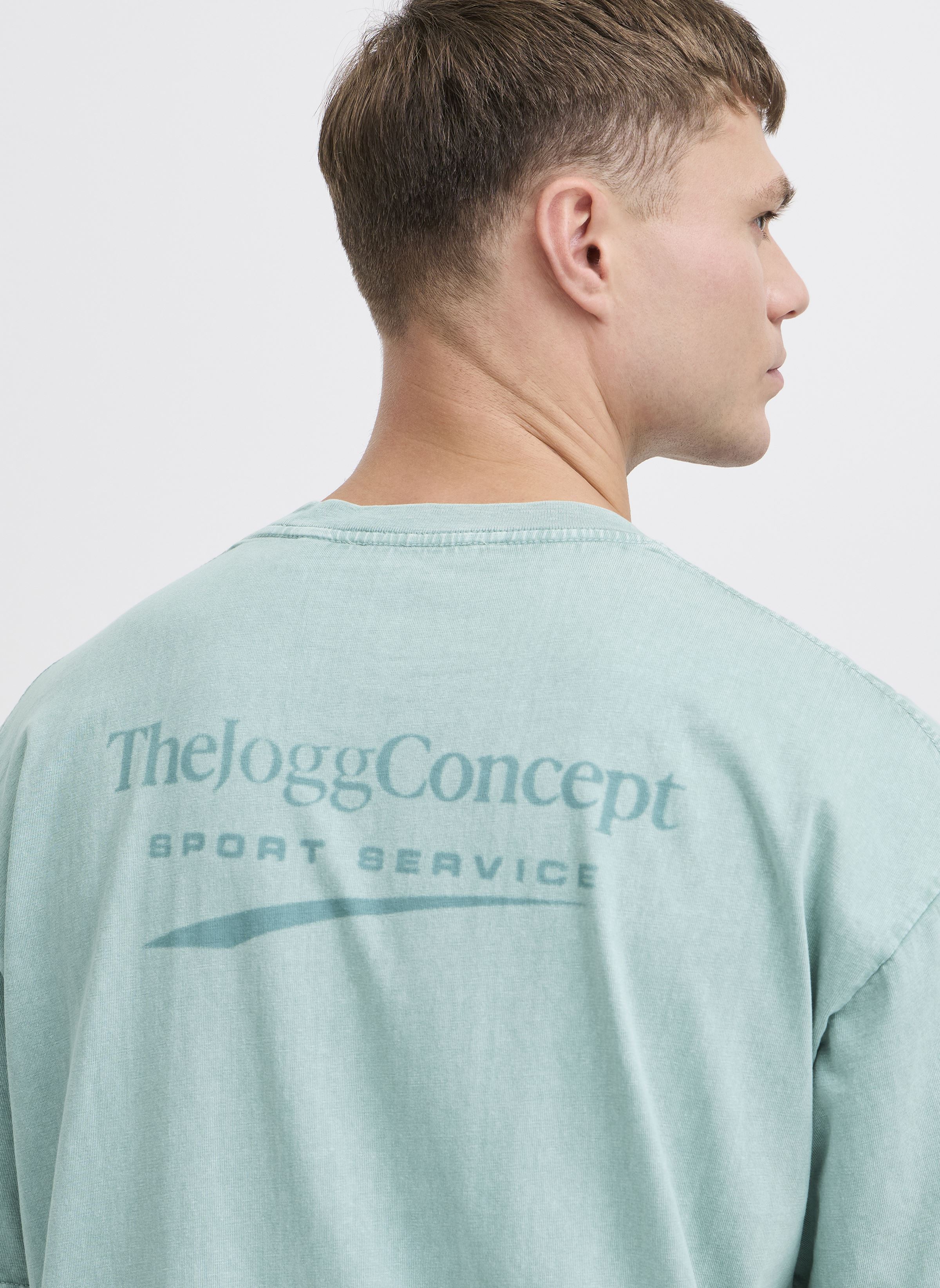 T-shirt a maniche corte JCSADIA LOGO TSHIRT uomo blu The Jogg Concept T-shirt a maniche corte JCSADIA LOGO TSHIRT uomo blu STONE BLUE