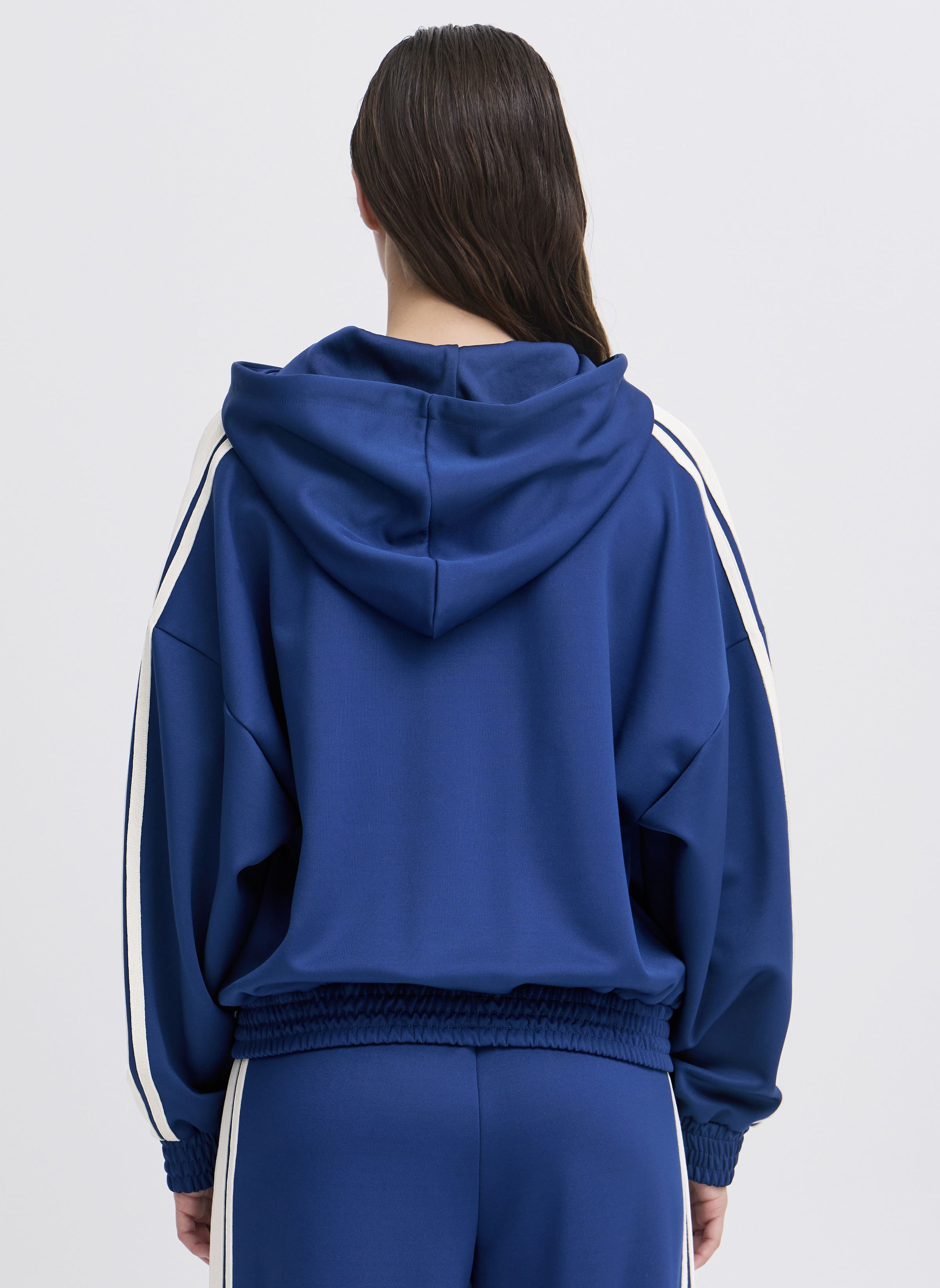 Trainingsjacken JCSIMA TAPE HOODIE damen blau The Jogg Concept Trainingsjacken JCSIMA TAPE HOODIE damen blau NAVY PEONY MIX