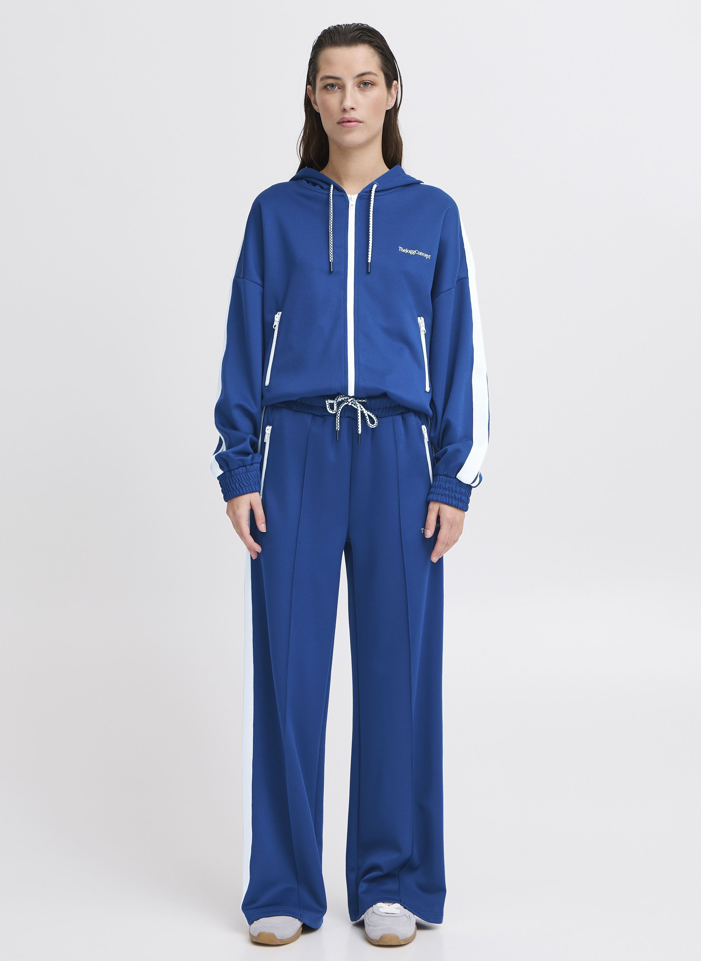 Jogginghosen JCSIMA TAPE W PANTS 2 damen blau The Jogg Concept Jogginghosen JCSIMA TAPE W PANTS 2 damen blau NAVY PEONY MIX