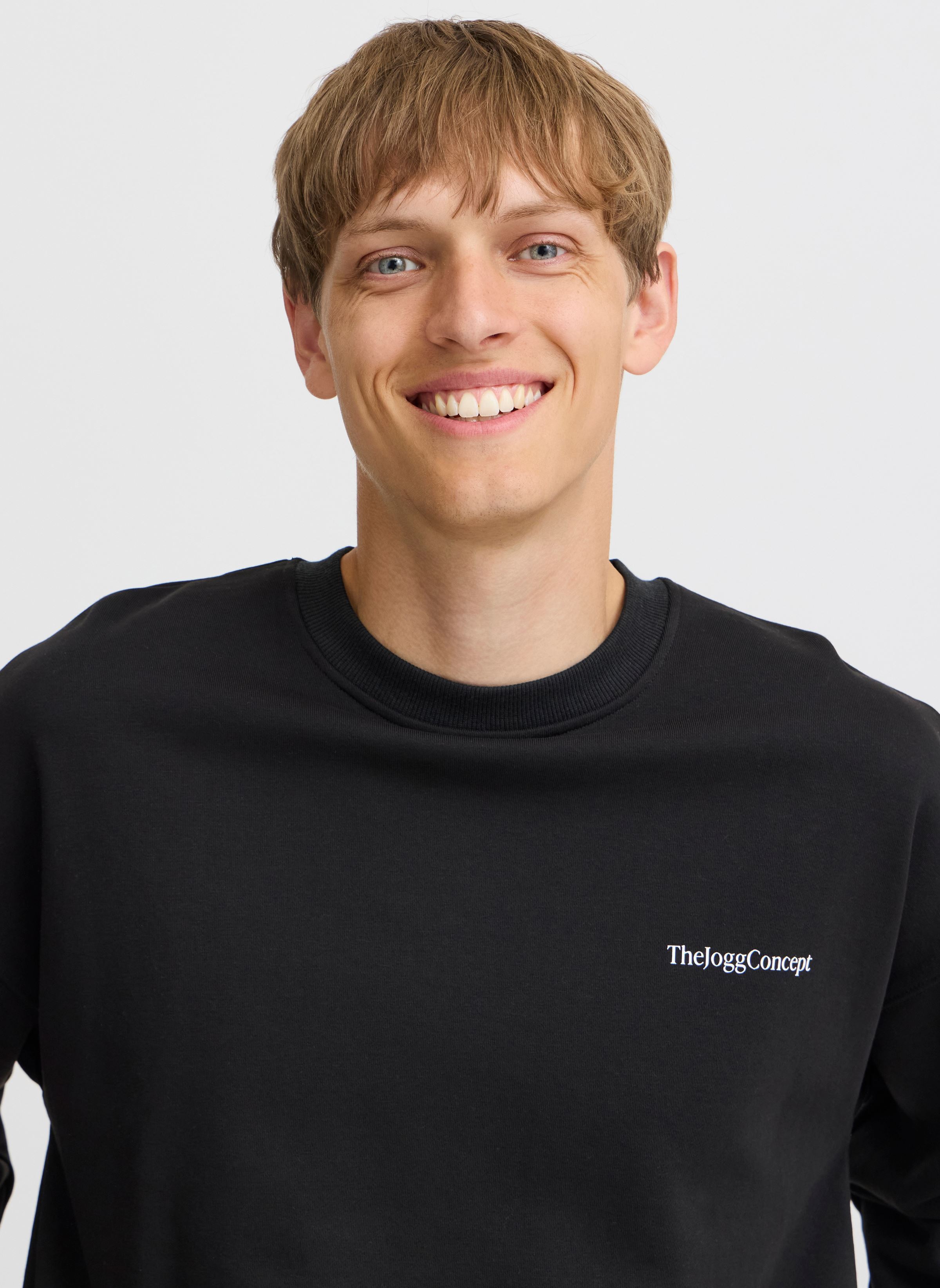 Sweaters met rits JCMSANDER SWEAT heren zwart The Jogg Concept Sweaters met rits JCMSANDER SWEAT heren zwart BLACK