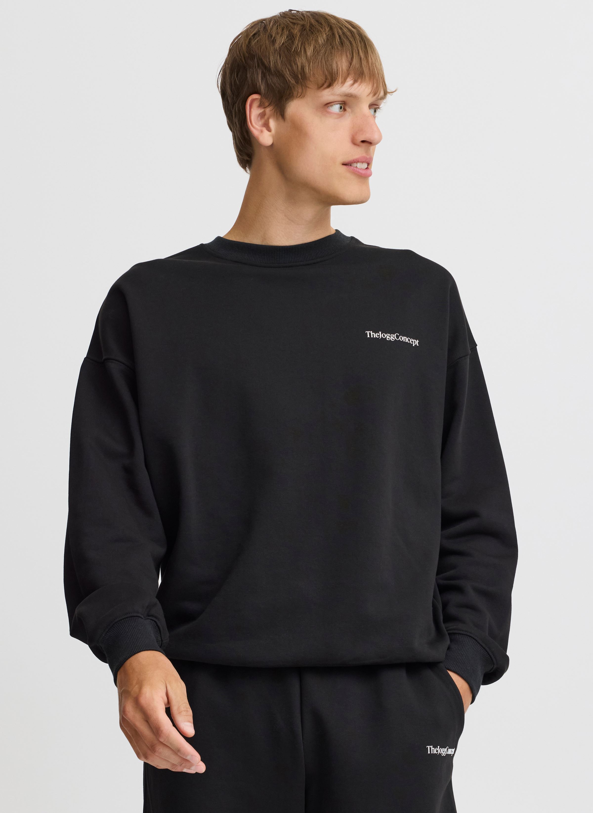 Sweaters met rits JCMSANDER SWEAT heren zwart The Jogg Concept Sweaters met rits JCMSANDER SWEAT heren zwart BLACK