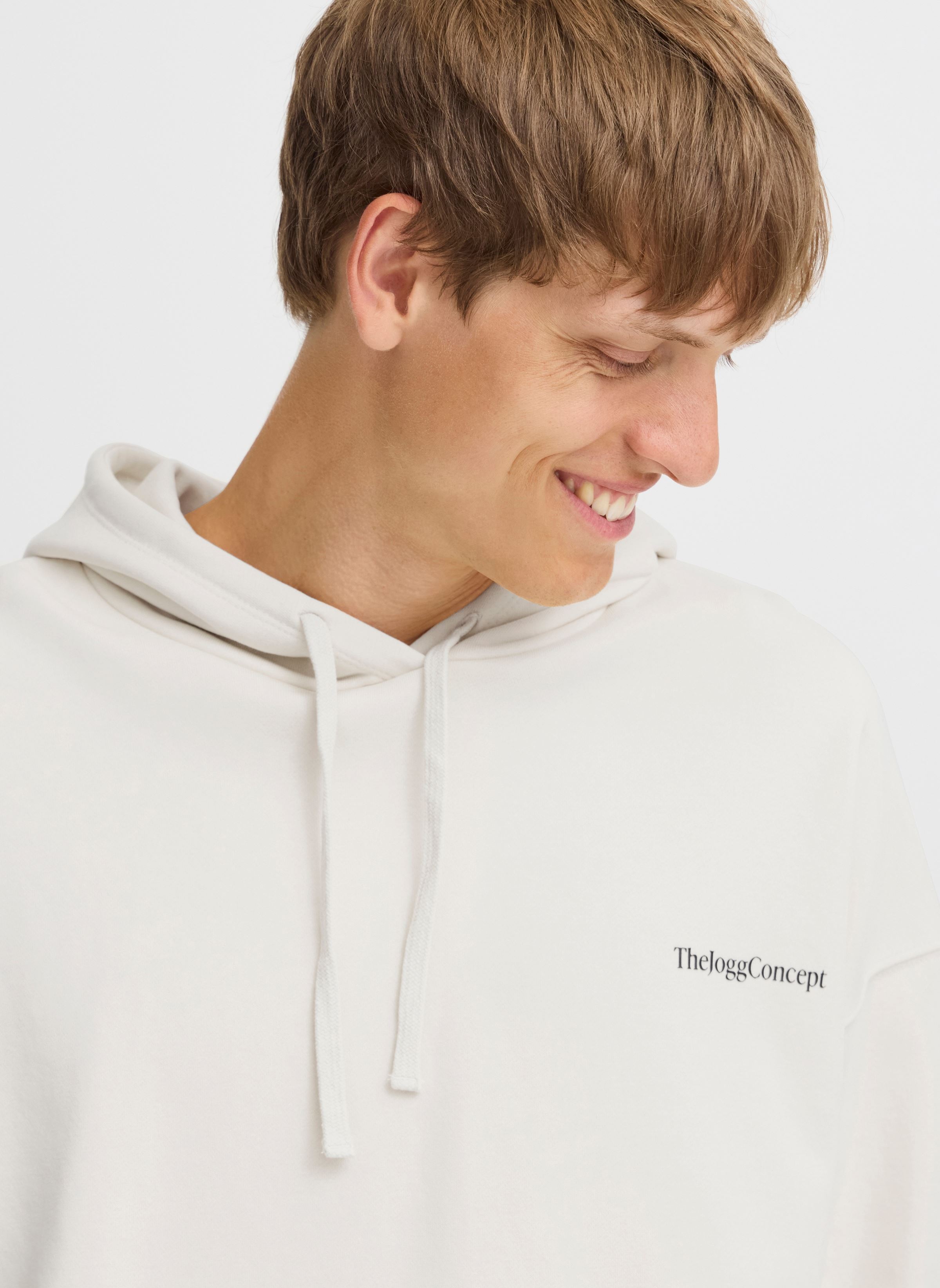 Kapuzenpullover JCMSANDER HOODIE SWEAT herren beige The Jogg Concept Kapuzenpullover JCMSANDER HOODIE SWEAT herren beige BIRCH