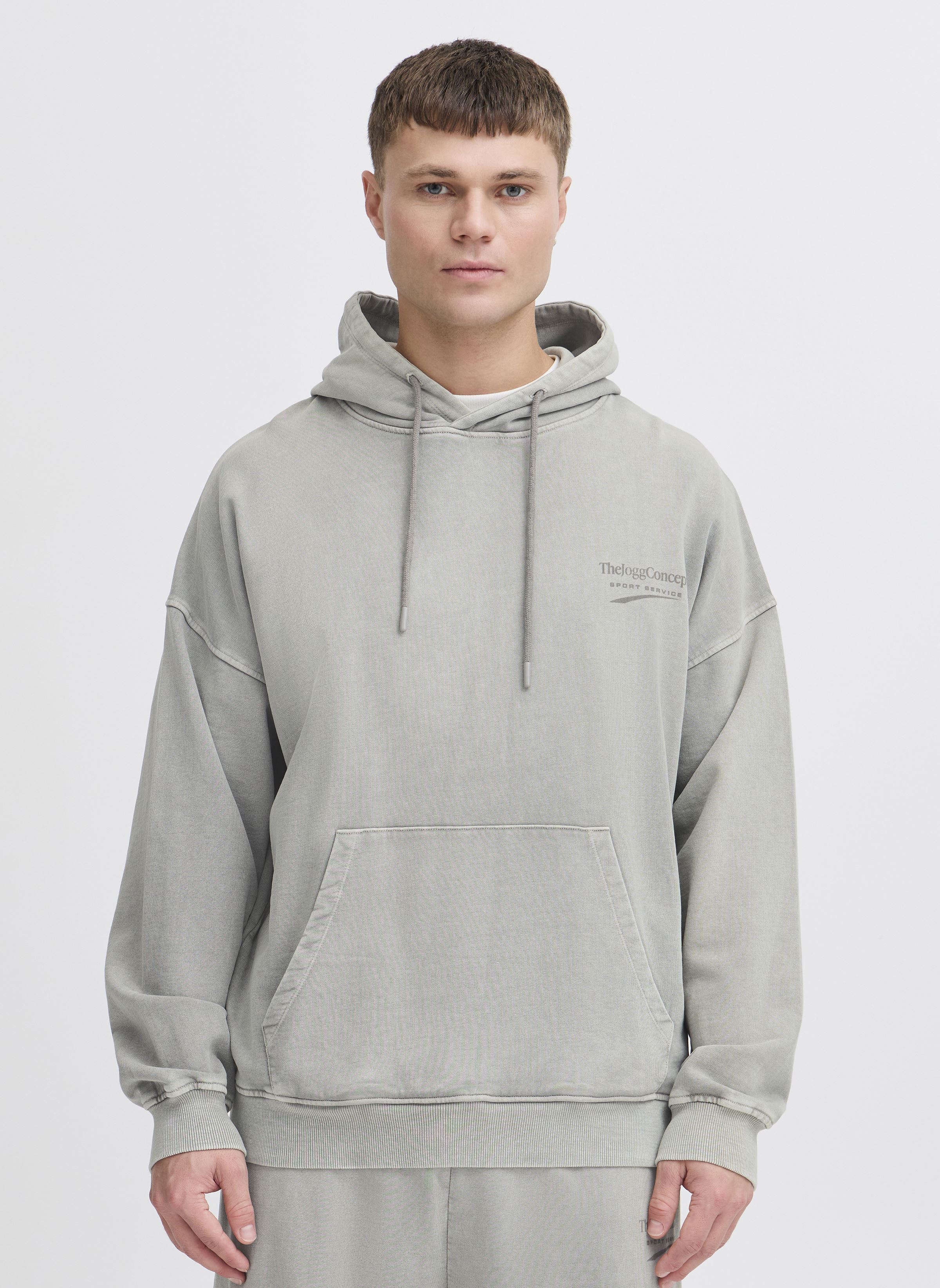 Sweats à capuche JCMRUBI LOGO HOODIE homme gris The Jogg Concept Sweats à capuche JCMRUBI LOGO HOODIE homme gris GRIFFIN