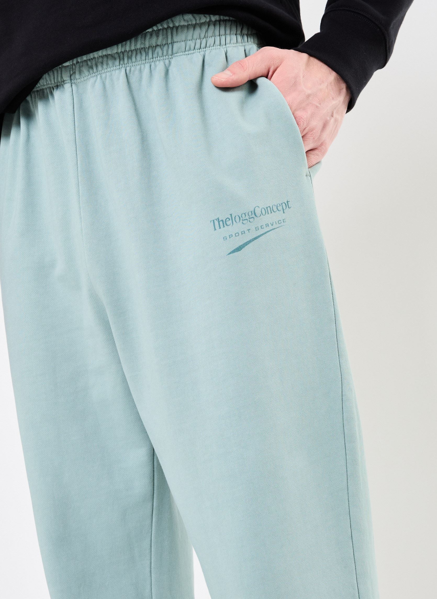 Jogginghosen JCMRUBI LOGO PANTS herren blau The Jogg Concept Jogginghosen JCMRUBI LOGO PANTS herren blau STONE BLUE