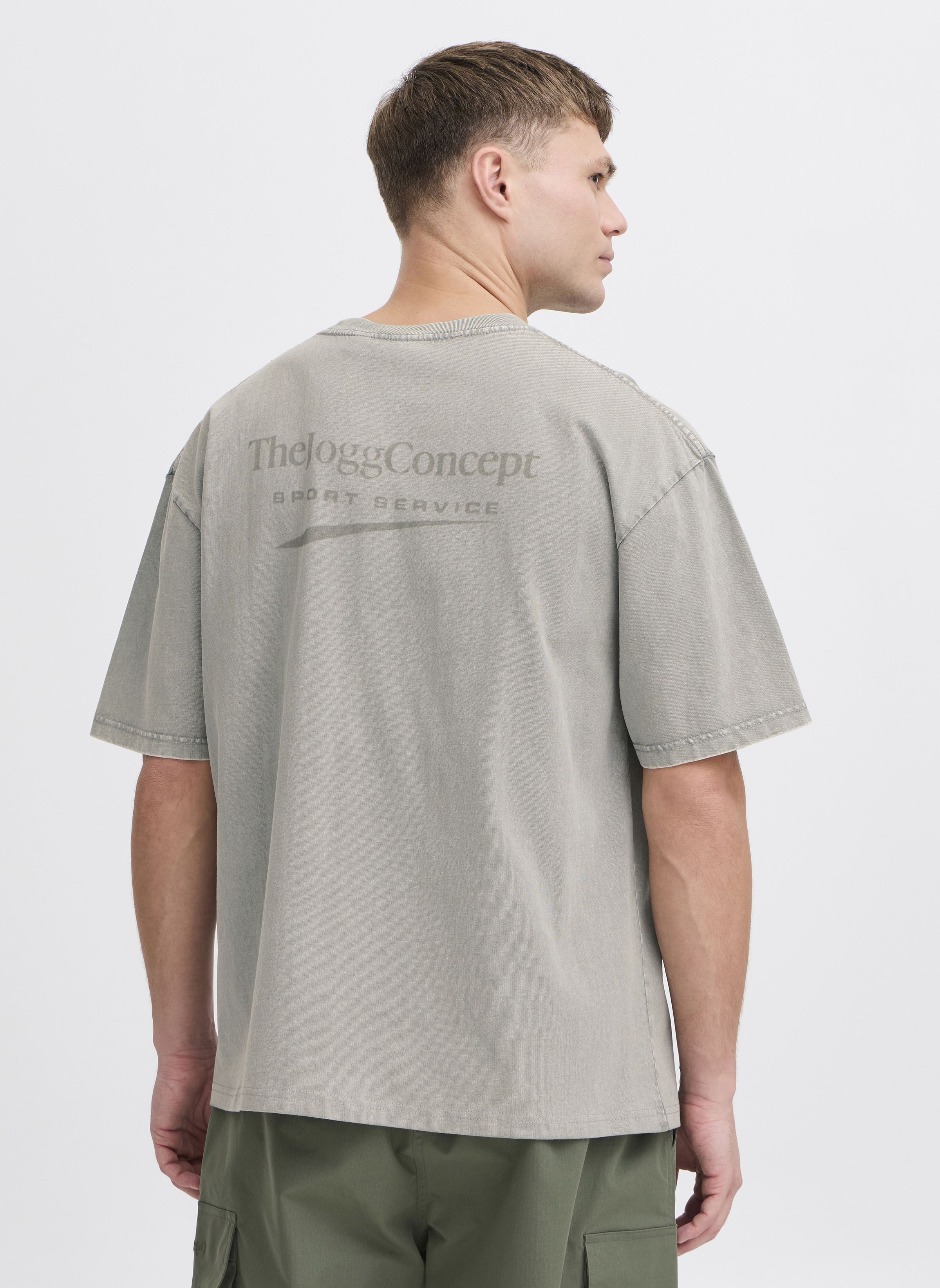 Kurzarm-T-Shirts JCSADIA LOGO M TSHIRT herren grau The Jogg Concept Kurzarm-T-Shirts JCSADIA LOGO M TSHIRT herren grau GRIFFIN