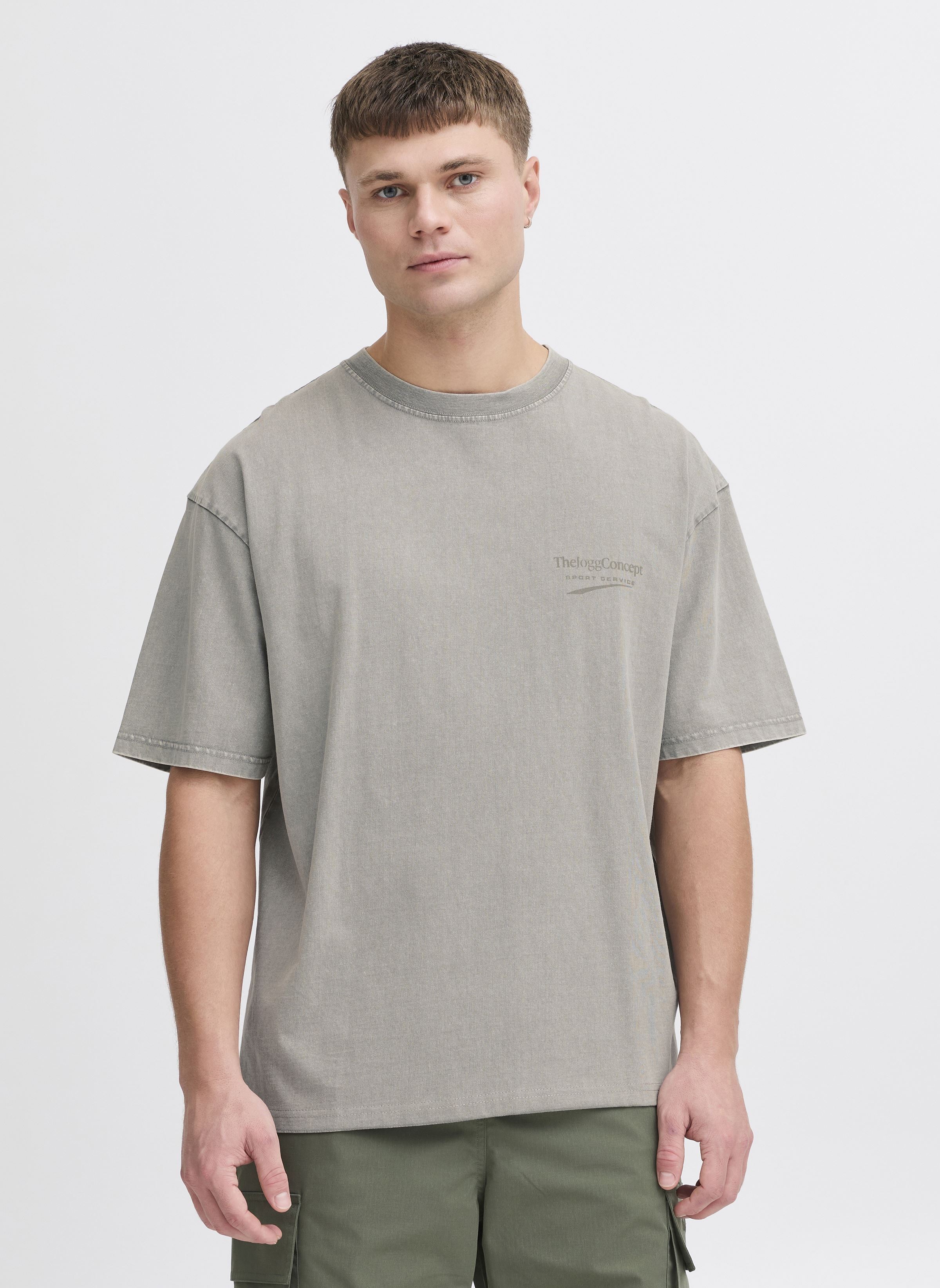 Kurzarm-T-Shirts JCSADIA LOGO M TSHIRT herren grau The Jogg Concept Kurzarm-T-Shirts JCSADIA LOGO M TSHIRT herren grau GRIFFIN