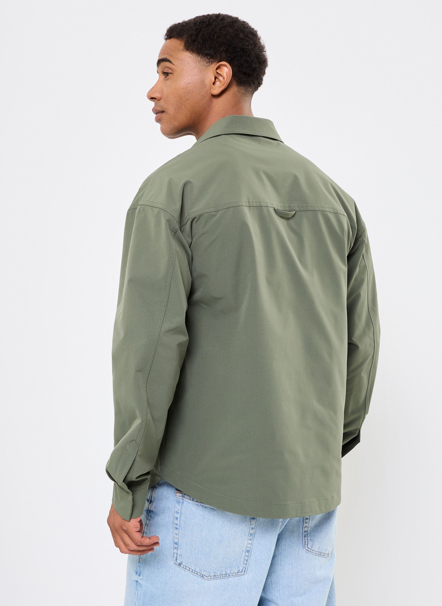 Chemises JCMFIGO POCKET SHIRT homme vert The Jogg Concept Chemises JCMFIGO POCKET SHIRT homme vert THYME