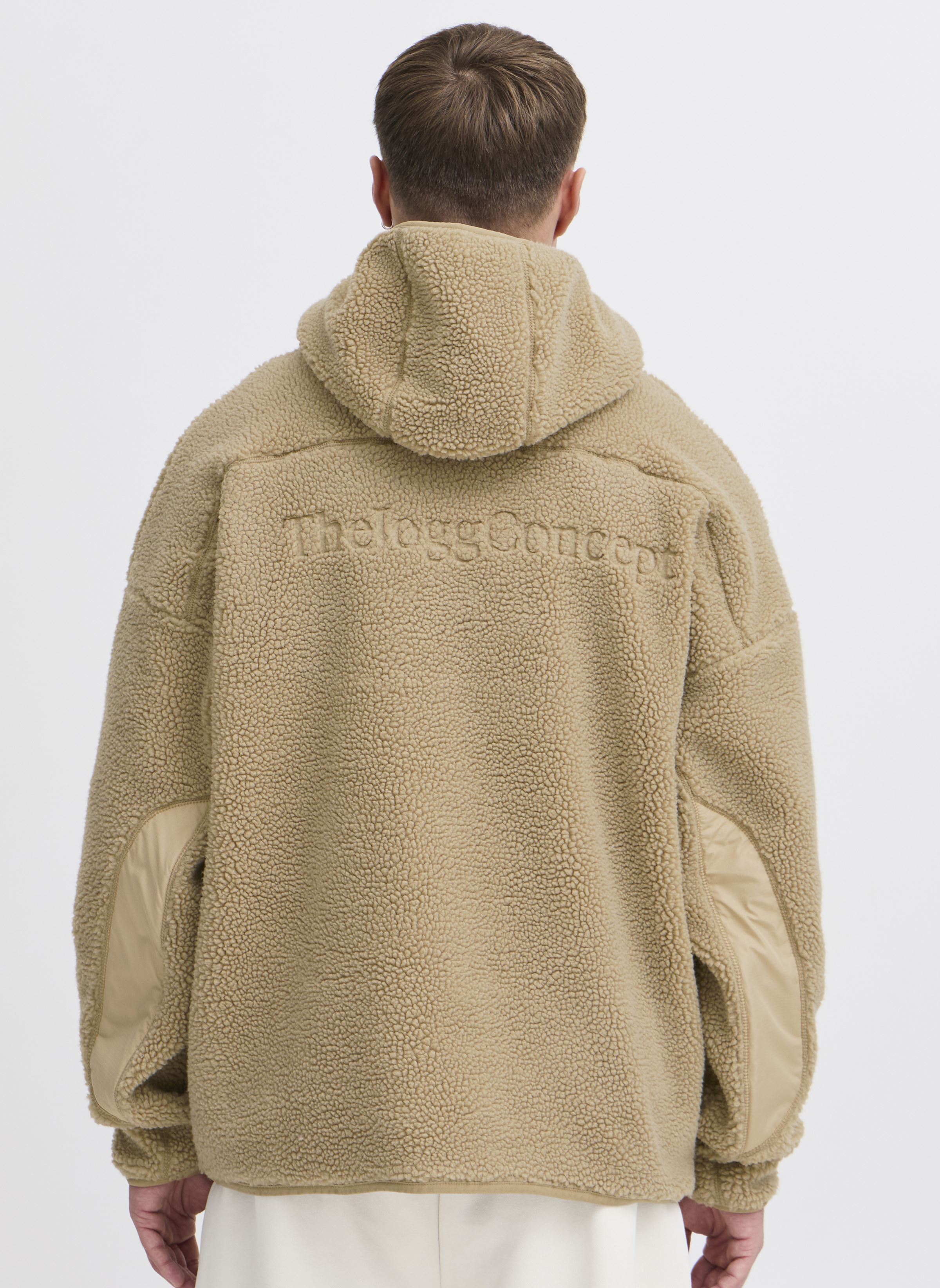 Kapuzenpullover JCMBERRI EMBOSSED HOODIE herren beige The Jogg Concept Kapuzenpullover JCMBERRI EMBOSSED HOODIE herren beige CORNSTALK