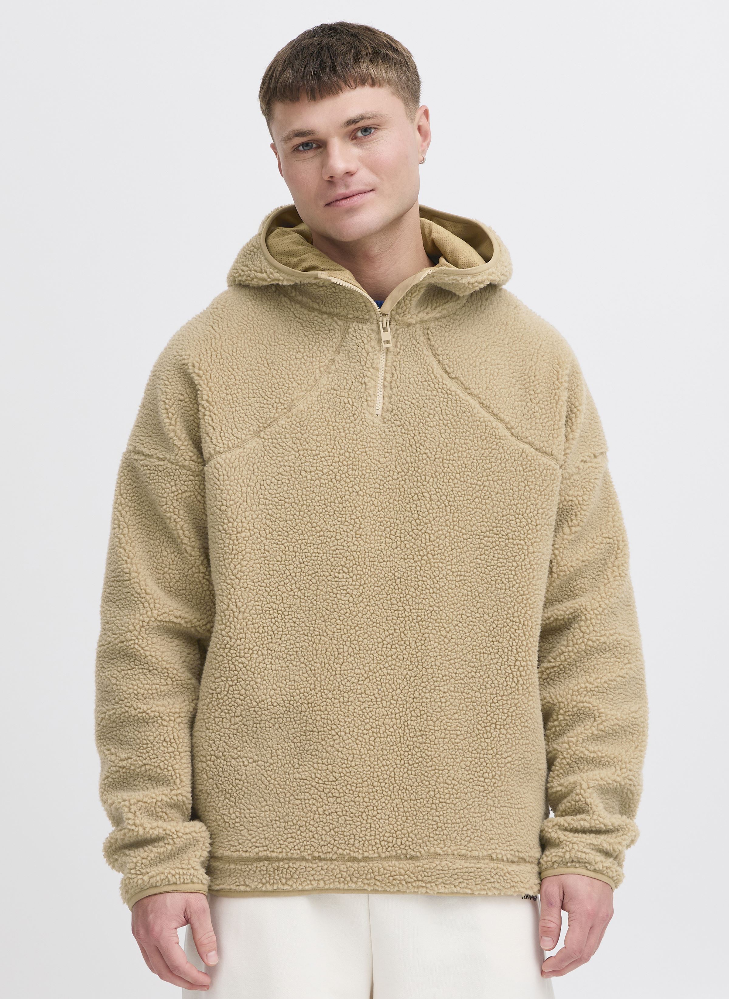 Kapuzenpullover JCMBERRI EMBOSSED HOODIE herren beige The Jogg Concept Kapuzenpullover JCMBERRI EMBOSSED HOODIE herren beige CORNSTALK