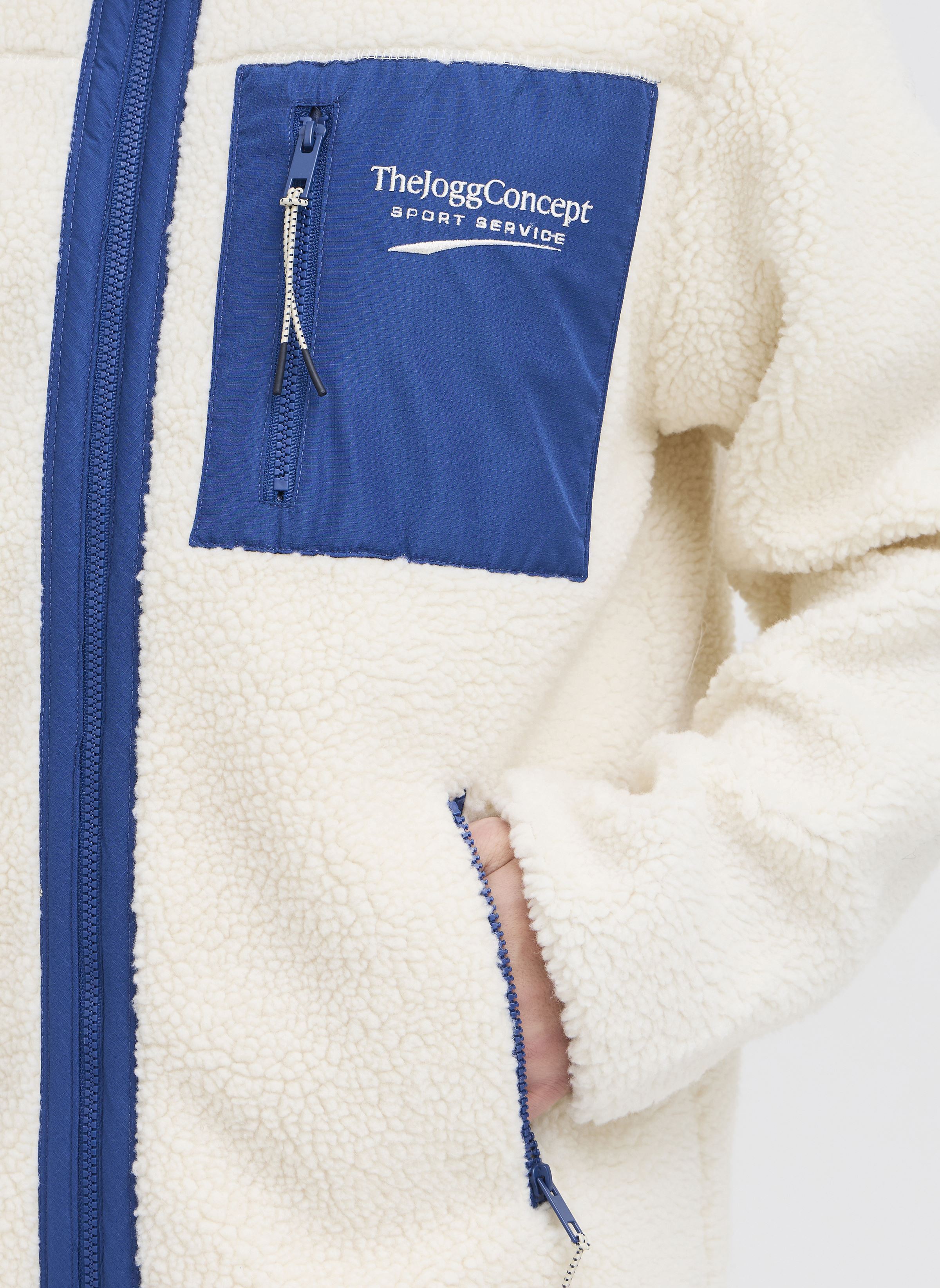 Fleece truien JCMBERRI JACKET 5 heren wit The Jogg Concept Fleece truien JCMBERRI JACKET 5 heren wit NAVY PEONY MIX