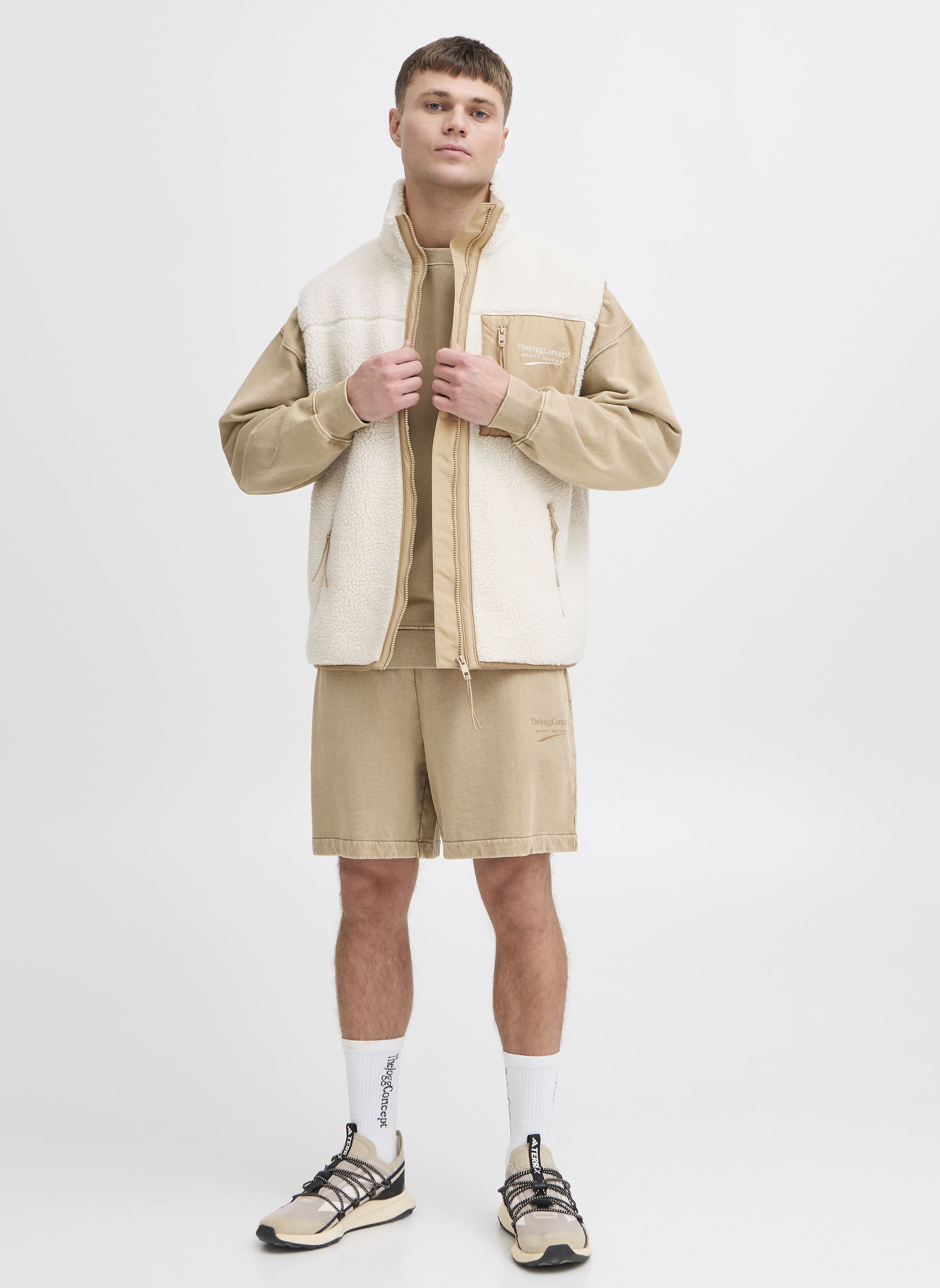 Fleece-Jacken JCMBERRI WAISTCOAT 5 herren beige The Jogg Concept Fleece-Jacken JCMBERRI WAISTCOAT 5 herren beige CORNSTALK MIX