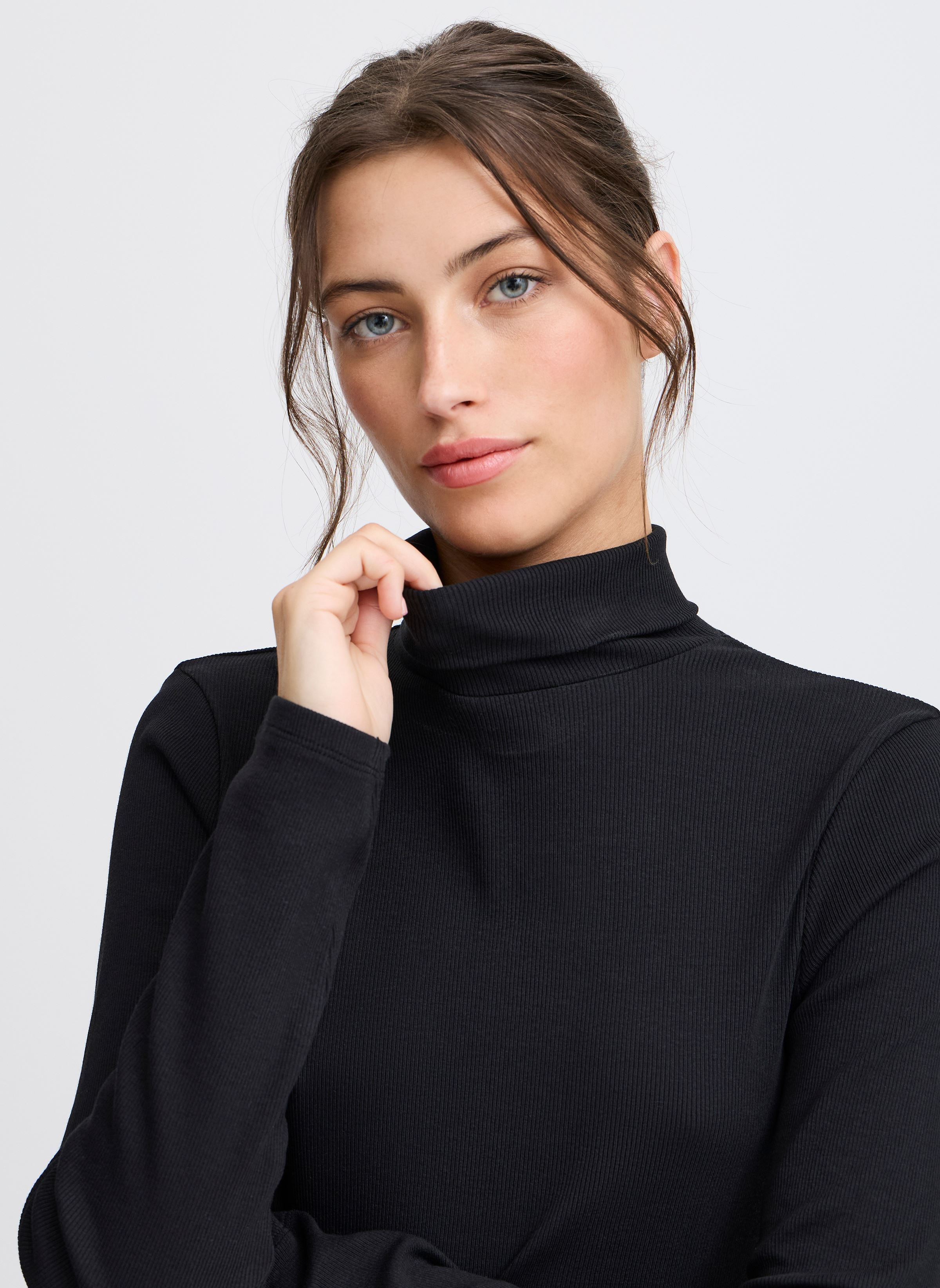 Langarm-T-Shirts JCTONDA LS ROLL NECK damen schwarz The Jogg Concept Langarm-T-Shirts JCTONDA LS ROLL NECK damen schwarz BLACK
