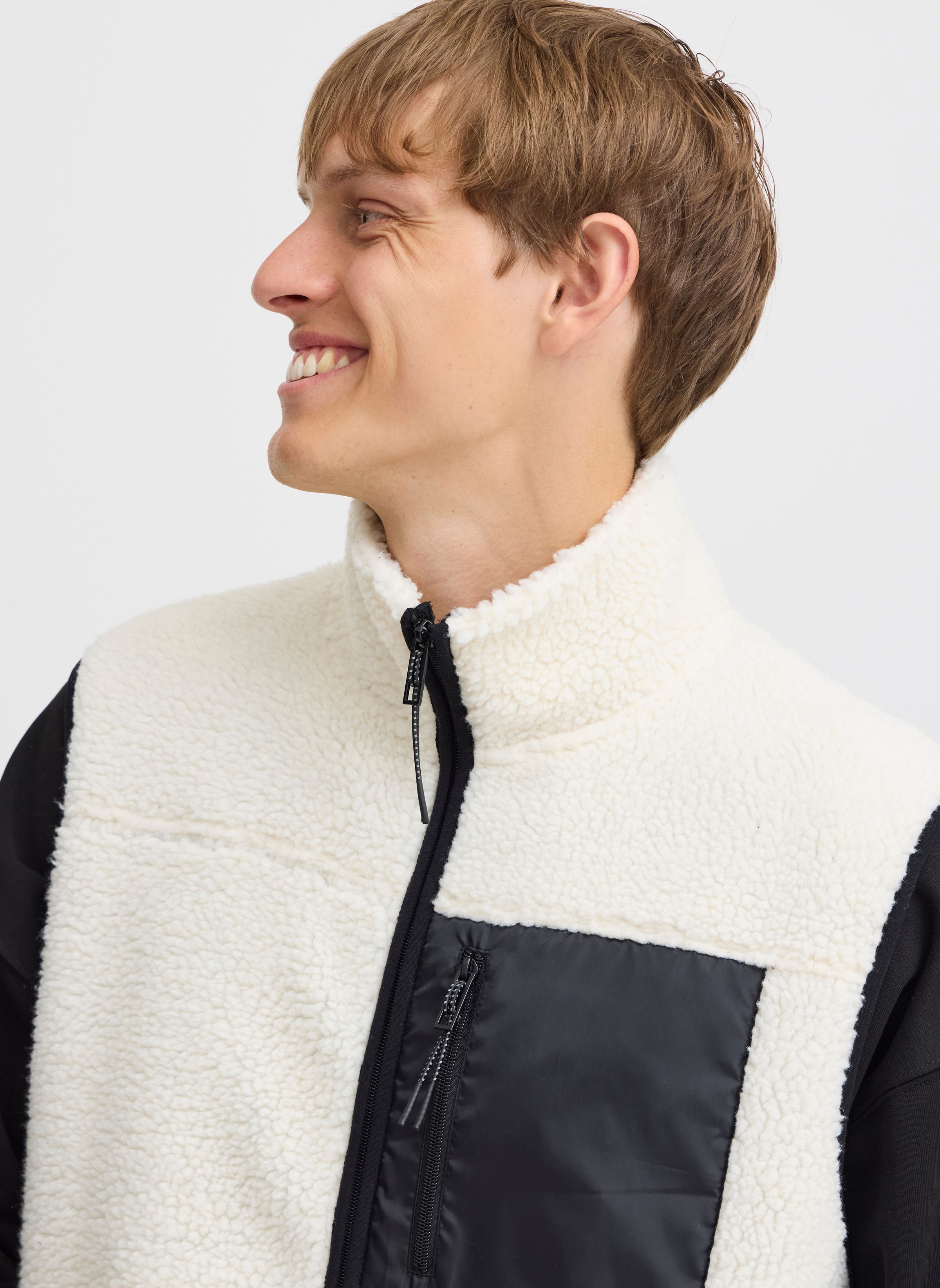 Pile JCMBERRI WAISTCOAT 4 uomo beige The Jogg Concept Pile JCMBERRI WAISTCOAT 4 uomo beige BIRCH MIX