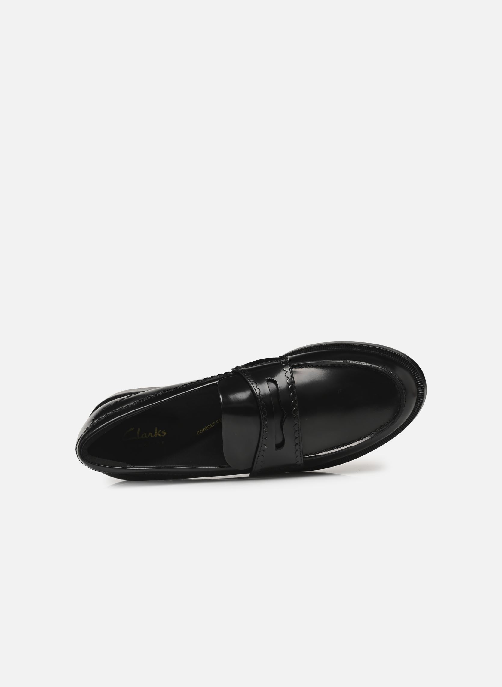 Mocassins Straven Edge femme noir Clarks Mocassins Straven Edge femme noir Black leather