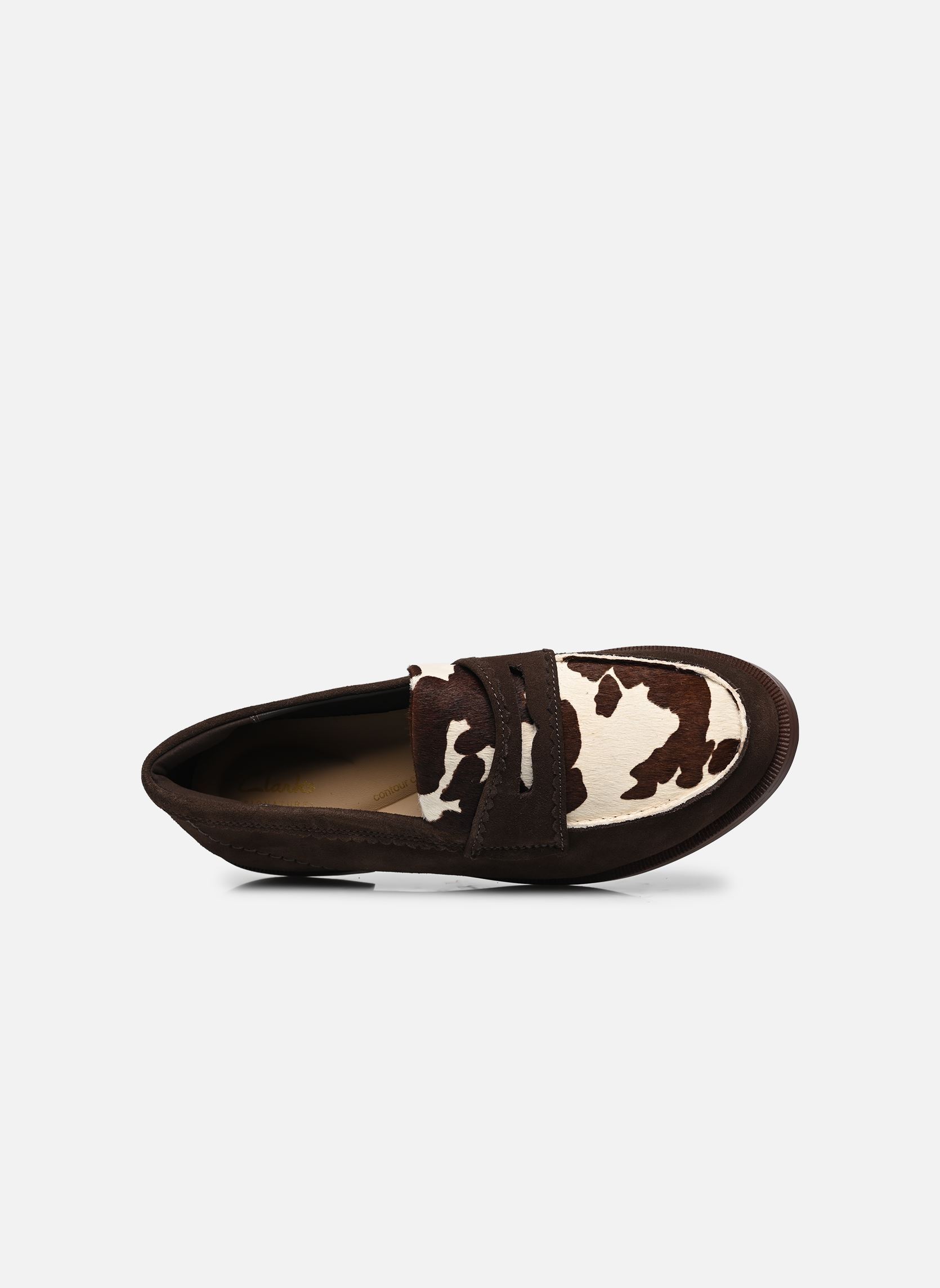 Loafer Straven Edge damen weiß Clarks Loafer Straven Edge damen weiß COW PRINT