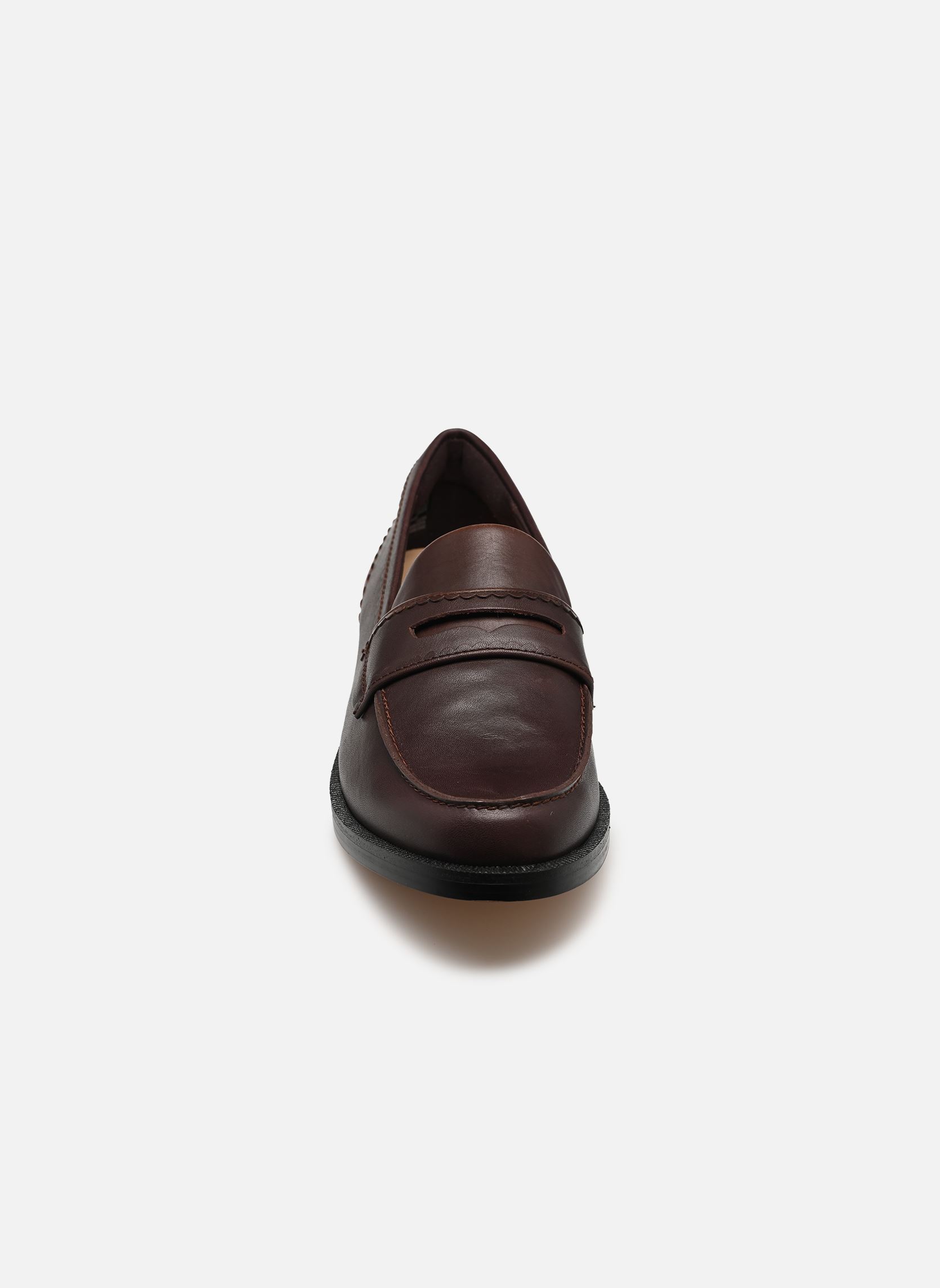 Mocassins Straven Edge femme marron Clarks Mocassins Straven Edge femme marron DARK BROWN LEA