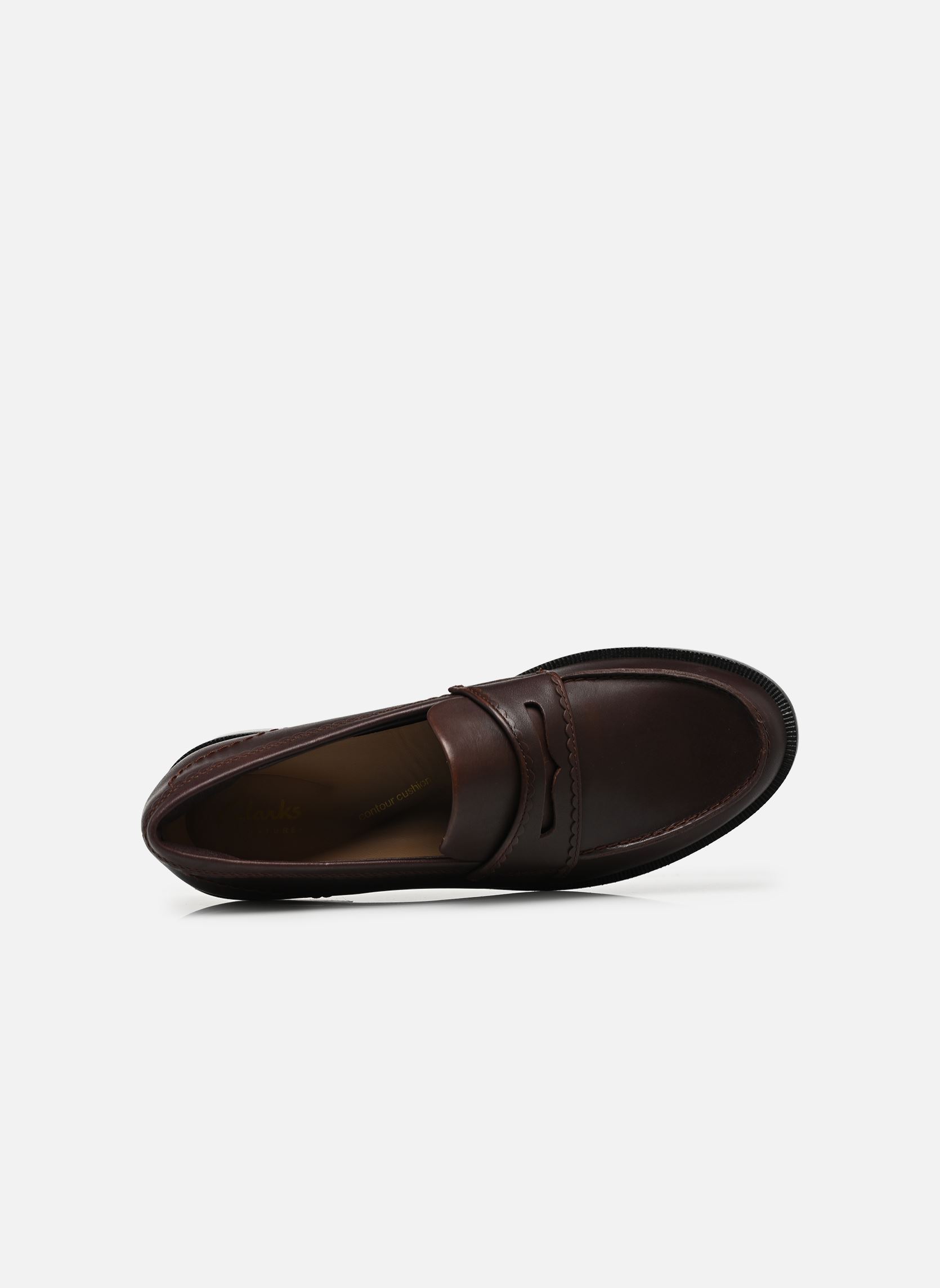 Mocassins Straven Edge femme marron Clarks Mocassins Straven Edge femme marron DARK BROWN LEA