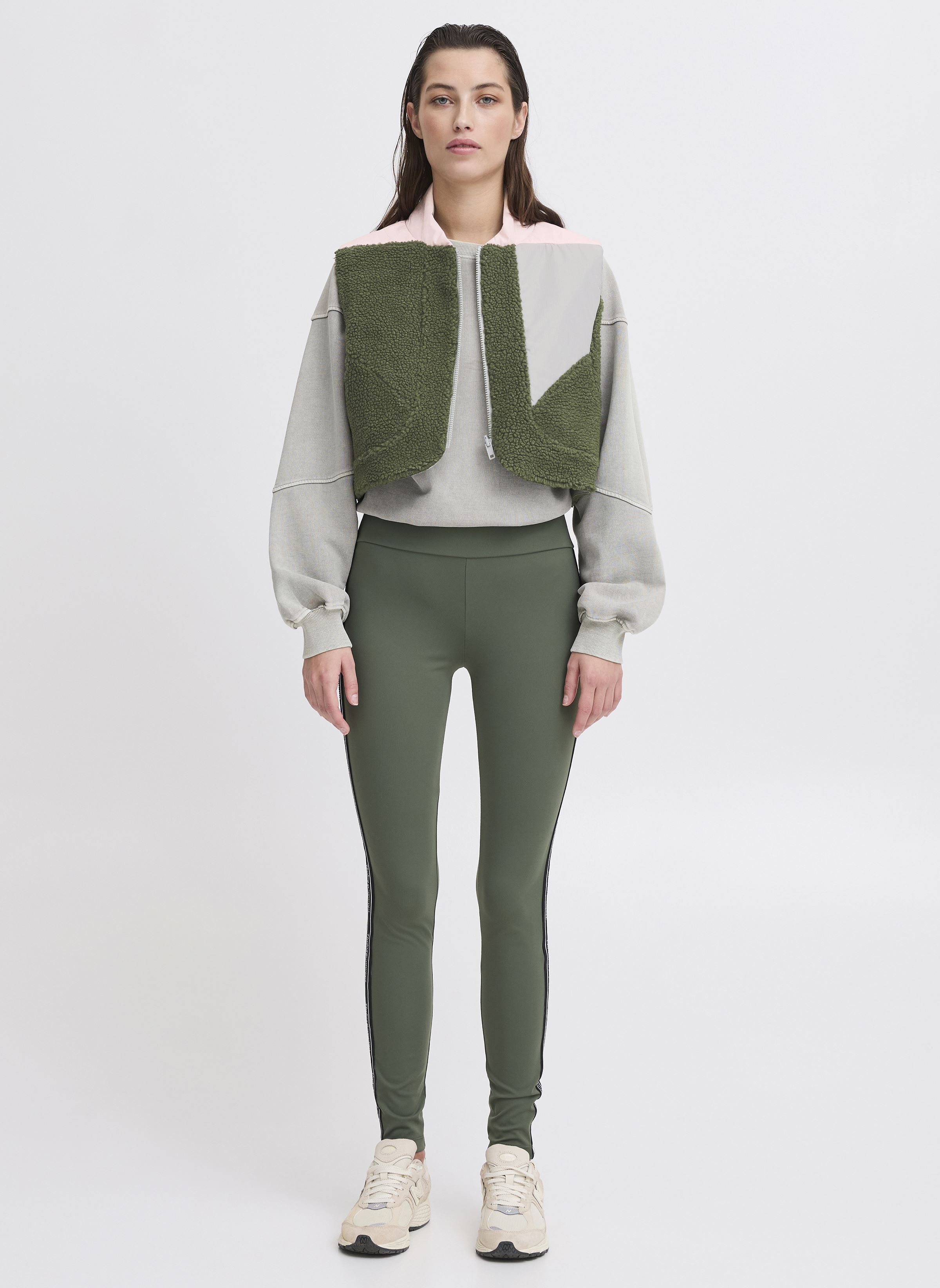 Westen JCBERRI CUTLINE WAISTCOAT - damen grün The Jogg Concept Westen JCBERRI CUTLINE WAISTCOAT - damen grün THYME MIX