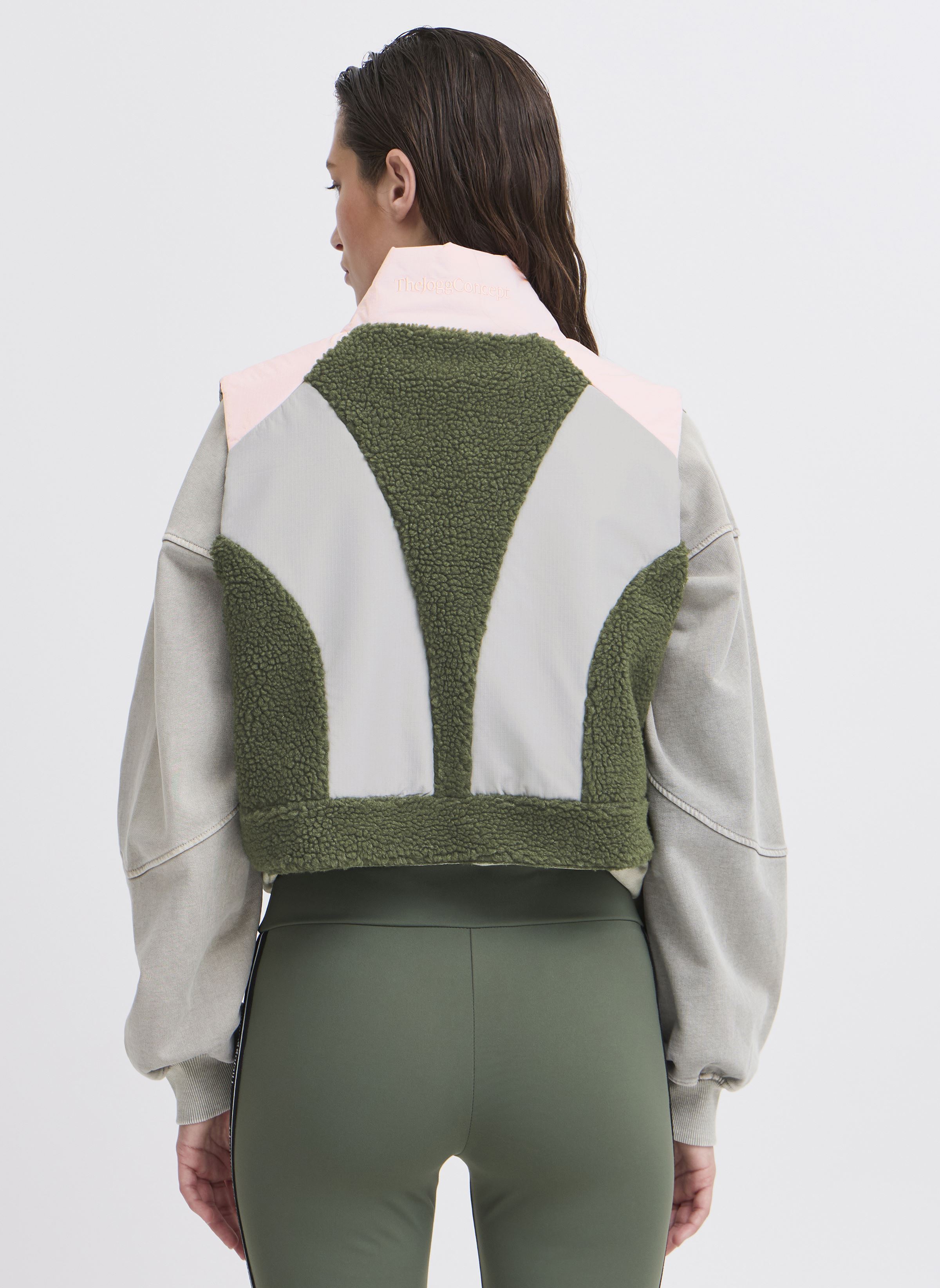 Westen JCBERRI CUTLINE WAISTCOAT - damen grün The Jogg Concept Westen JCBERRI CUTLINE WAISTCOAT - damen grün THYME MIX