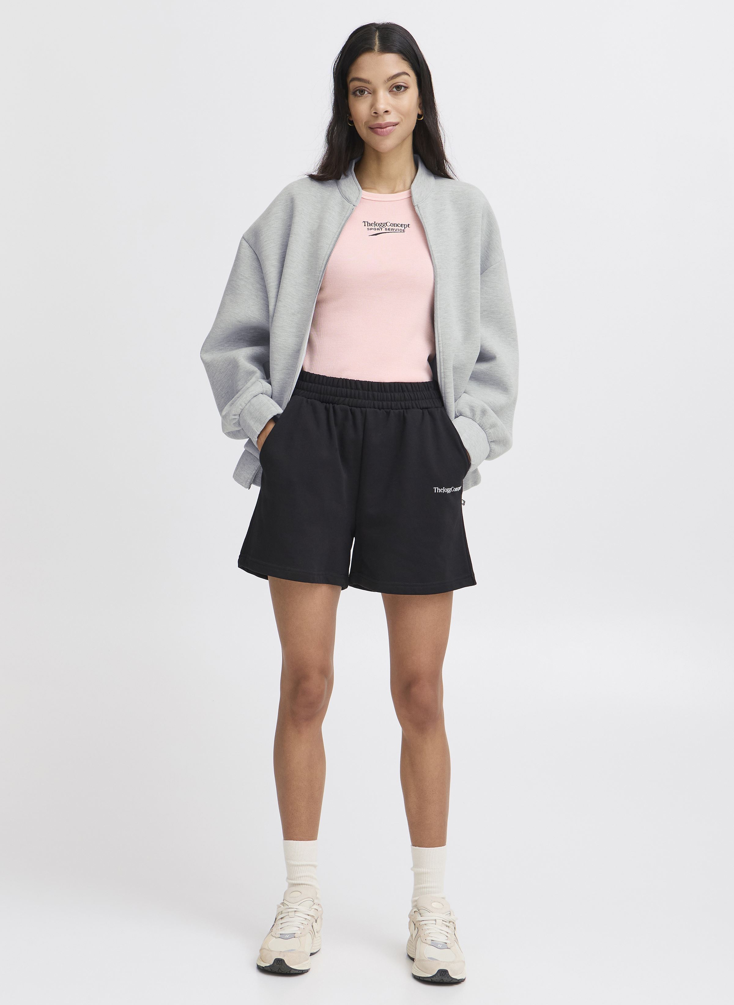 Trainingsjacken JCRAYA BOMBER JACKET damen grau The Jogg Concept Trainingsjacken JCRAYA BOMBER JACKET damen grau LIGHT GREY MELANGE