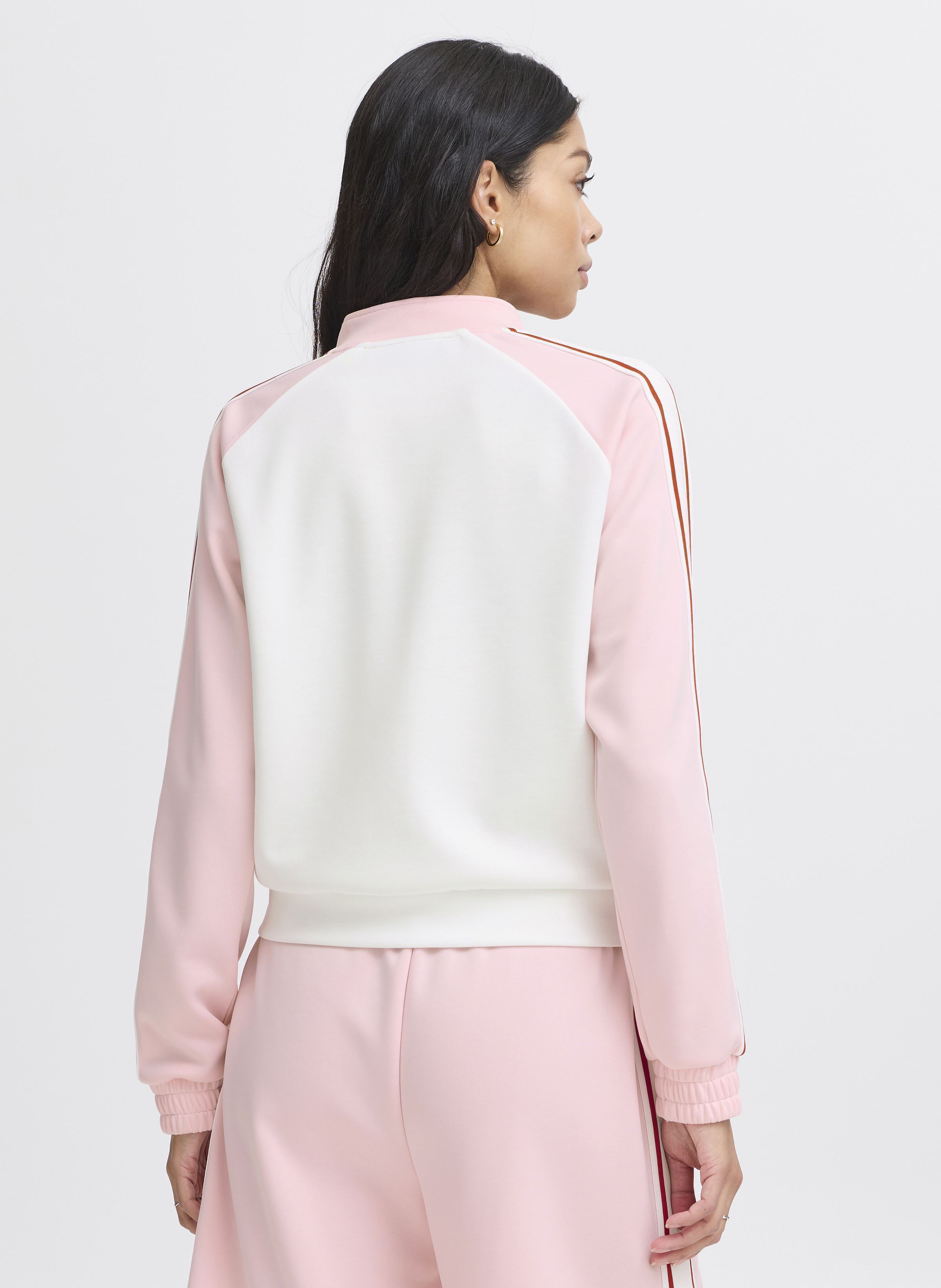 Chaquetas de chándal JCSIMA BOMBER JACKET mujer blanco The Jogg Concept Chaquetas de chándal JCSIMA BOMBER JACKET mujer blanco ALMOND BLOSSOM MIX