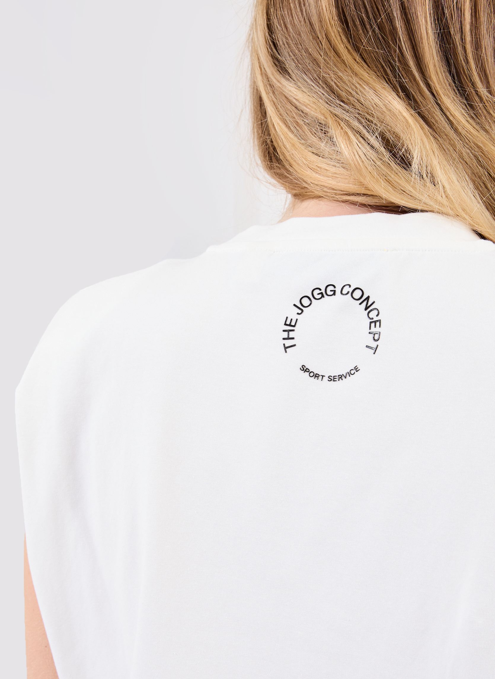 Hemdjes JCSIMONA SHOULDER TSHIRT dames wit The Jogg Concept Hemdjes JCSIMONA SHOULDER TSHIRT dames wit OFF WHITE