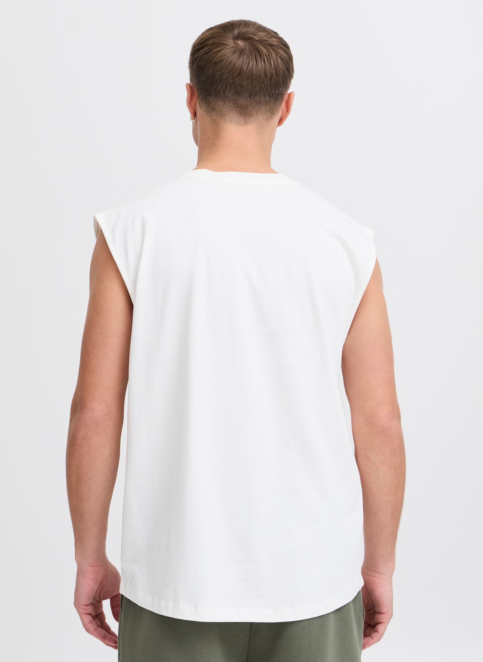 Hemdjes JCMSAMI SLEEVELESS TSHIRT heren wit The Jogg Concept Hemdjes JCMSAMI SLEEVELESS TSHIRT heren wit OFF WHITE