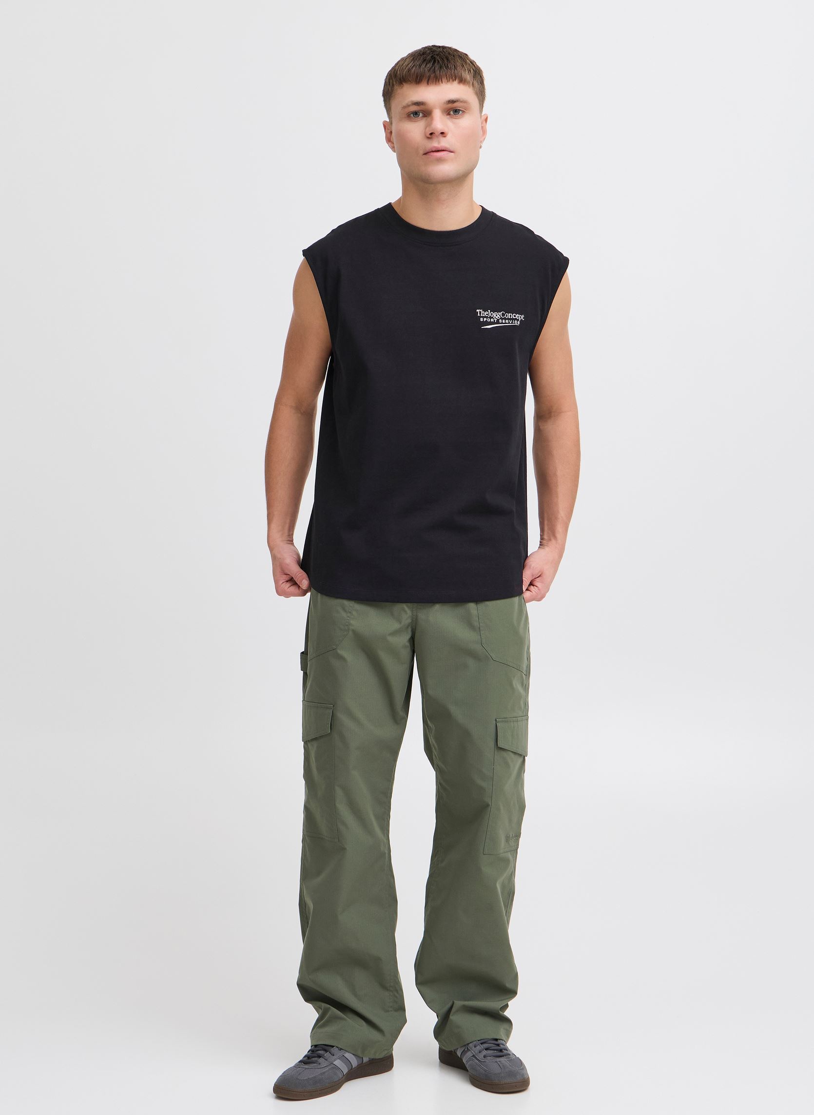 Tanktops JCMSAMI SLEEVELESS TSHIRT herren schwarz The Jogg Concept Tanktops JCMSAMI SLEEVELESS TSHIRT herren schwarz BLACK