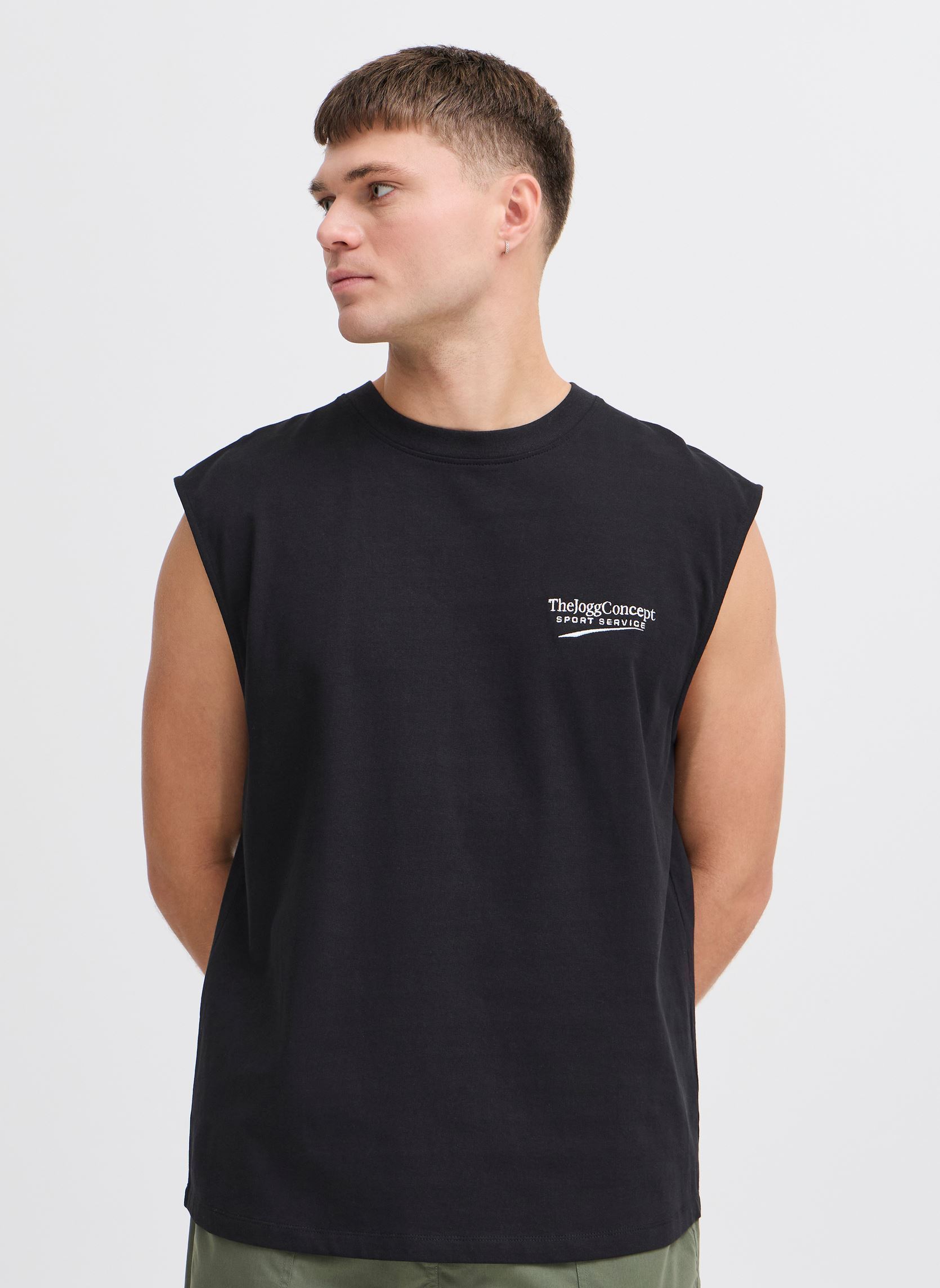 Tanktops JCMSAMI SLEEVELESS TSHIRT herren schwarz The Jogg Concept Tanktops JCMSAMI SLEEVELESS TSHIRT herren schwarz BLACK
