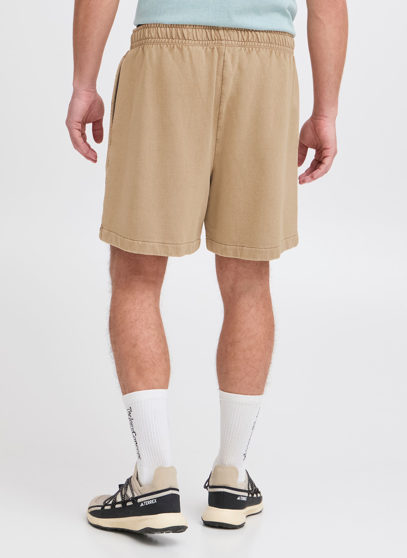 Shorts JCMRUBI LOGO SHORTS homme beige The Jogg Concept Shorts JCMRUBI LOGO SHORTS homme beige CORNSTALK