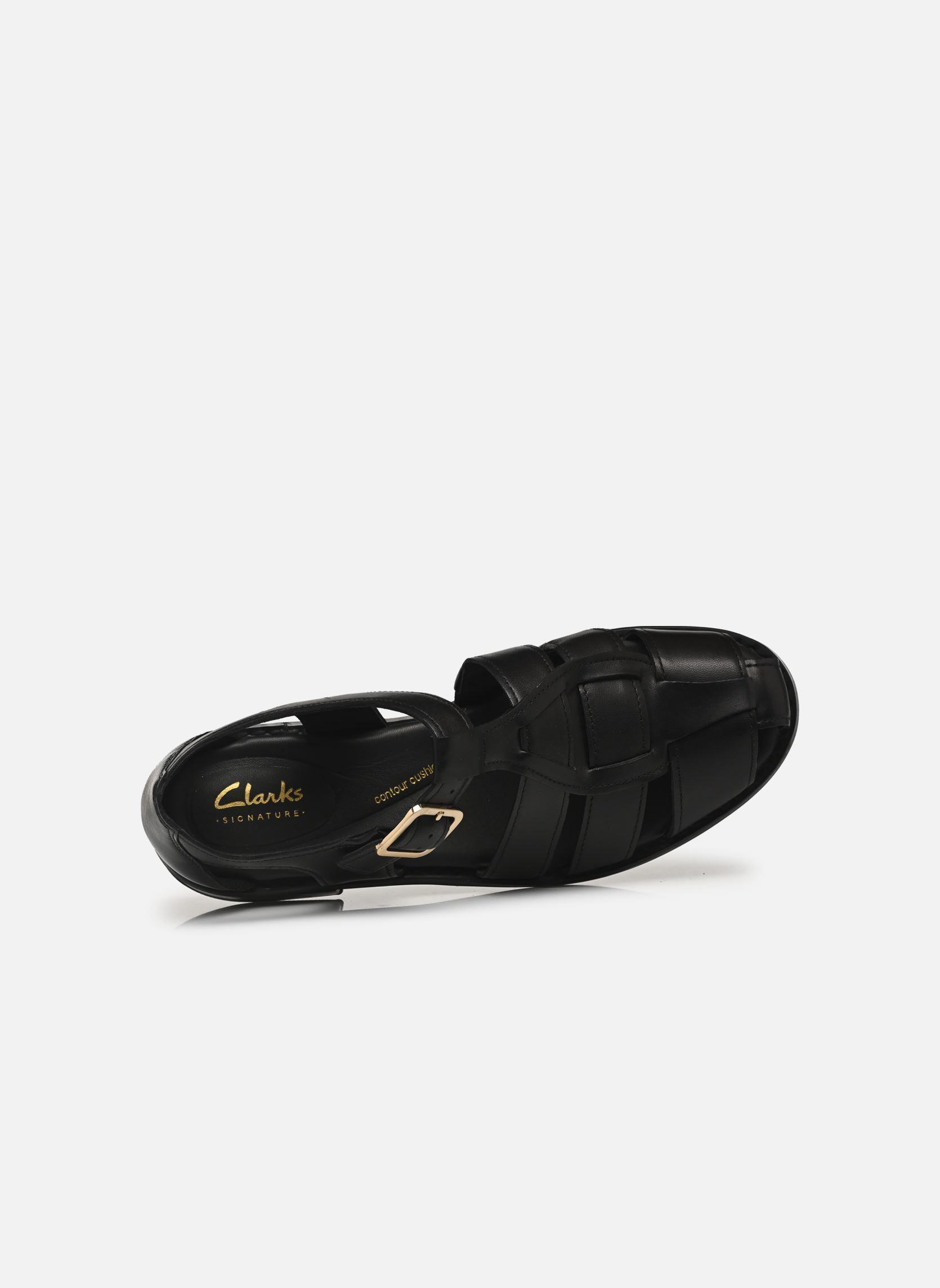 Sandales plates Hana Sun femme noir Clarks Sandales plates Hana Sun femme noir BLACK LEATHER