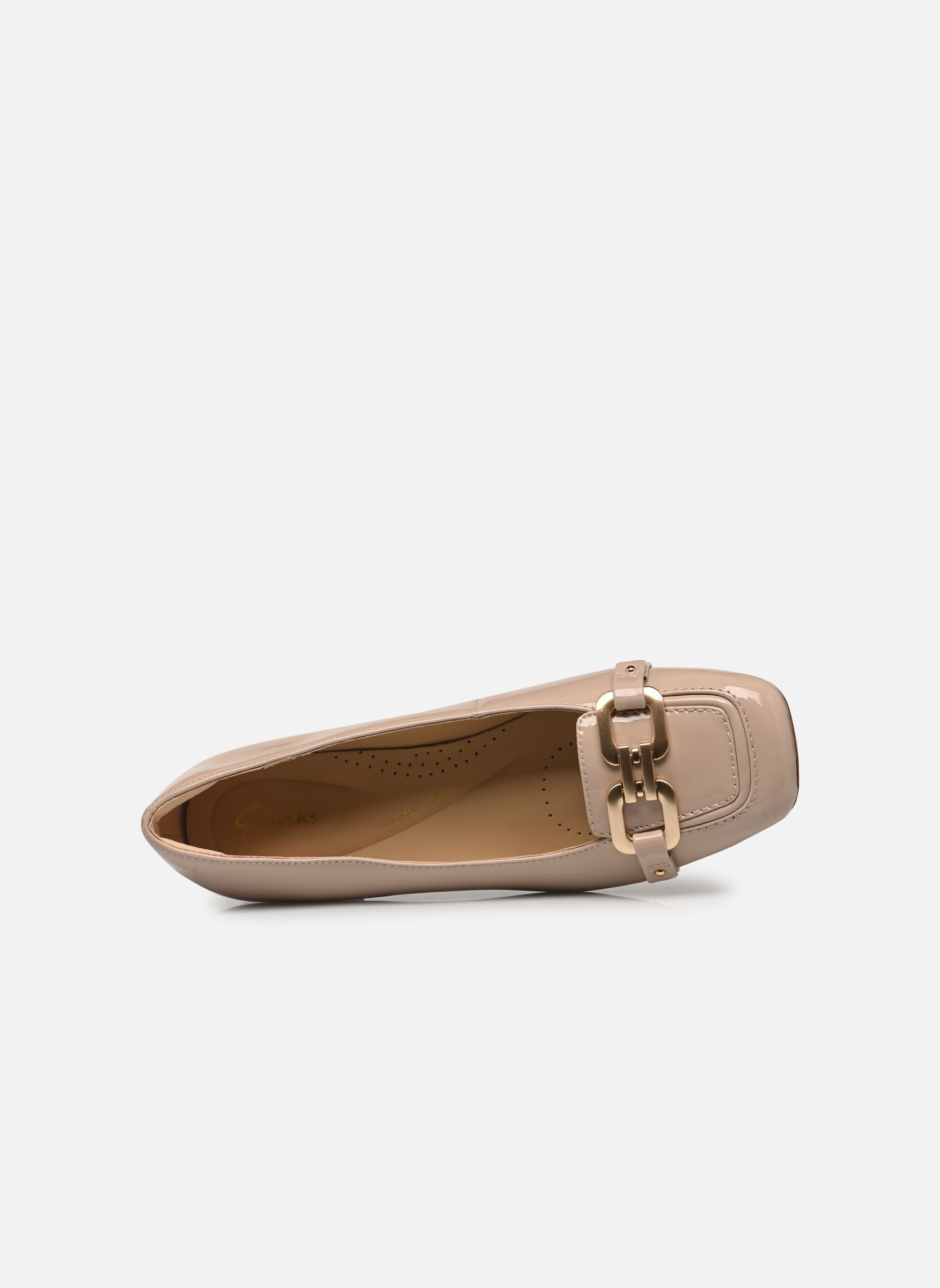 Bebés Nyta45 Court mujer beige Clarks Bebés Nyta45 Court mujer beige SAND PATENT