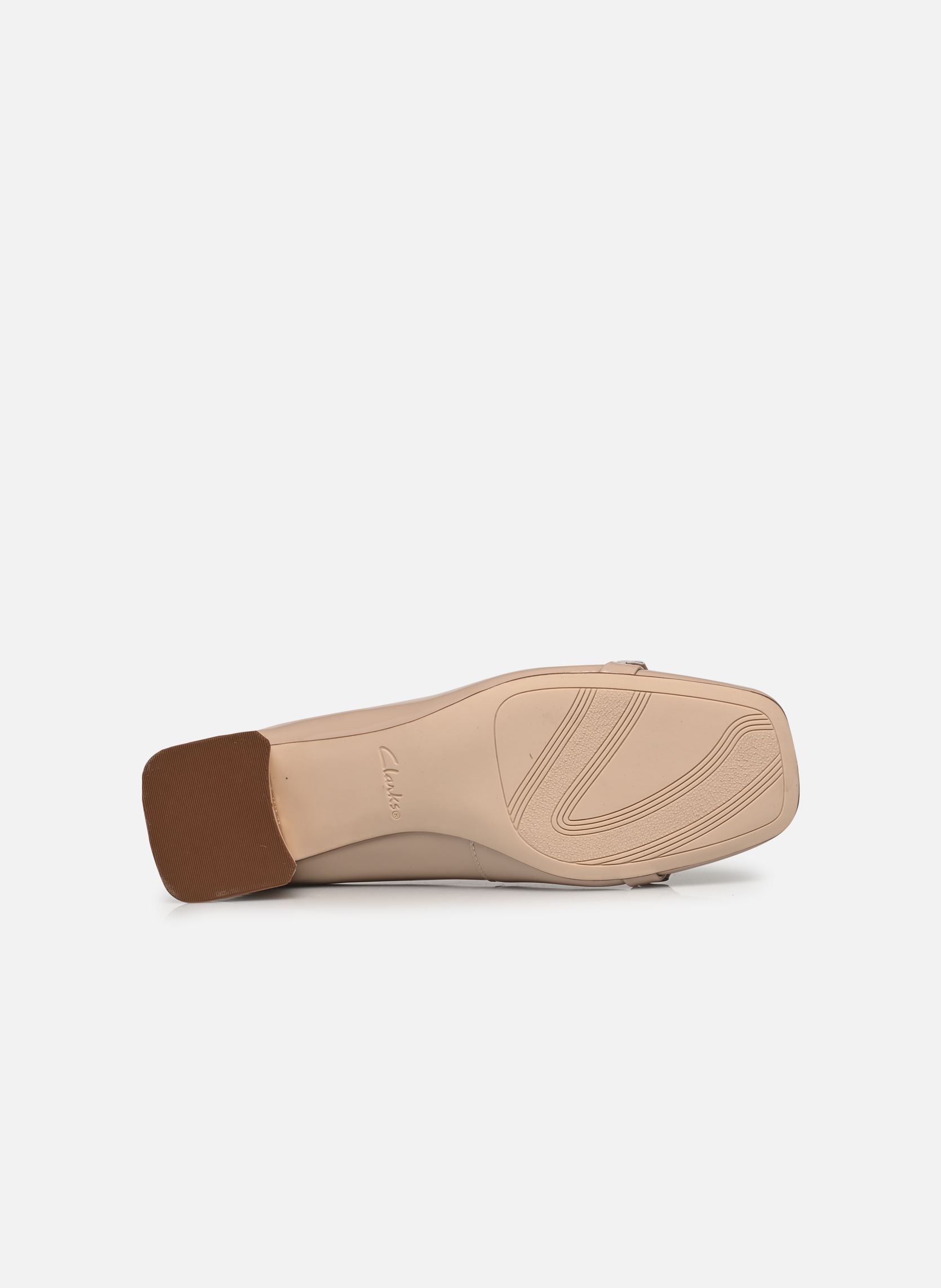 Bebés Nyta45 Court mujer beige Clarks Bebés Nyta45 Court mujer beige SAND PATENT