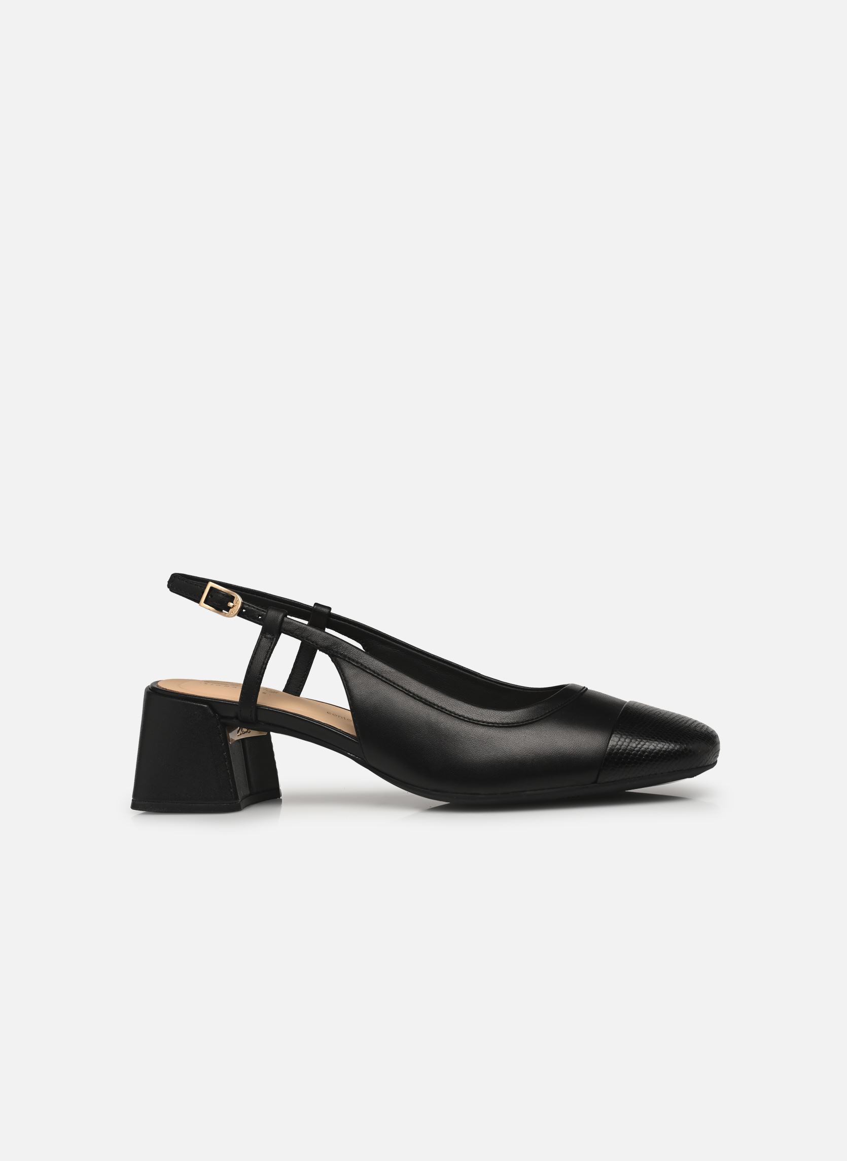 Klassieke ballerina's Nyta45 Sling dames zwart Clarks Klassieke ballerina's Nyta45 Sling dames zwart BLACK COMBI LEA