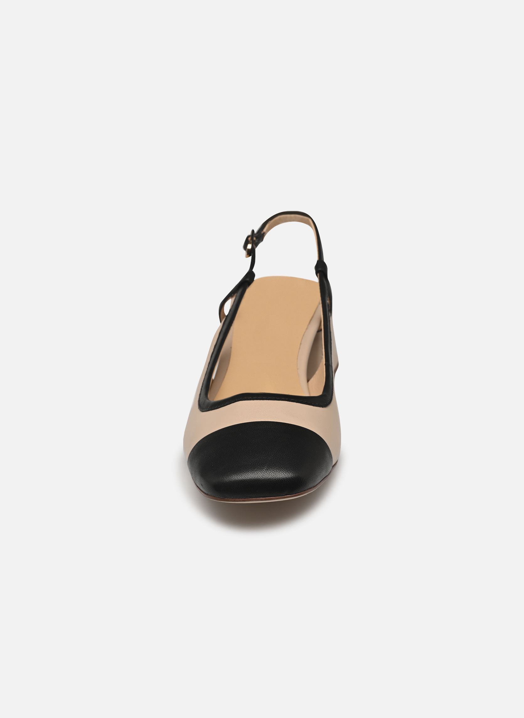 Klassieke ballerina's Nyta45 Sling dames beige Clarks Klassieke ballerina's Nyta45 Sling dames beige SAND COMBI LEA