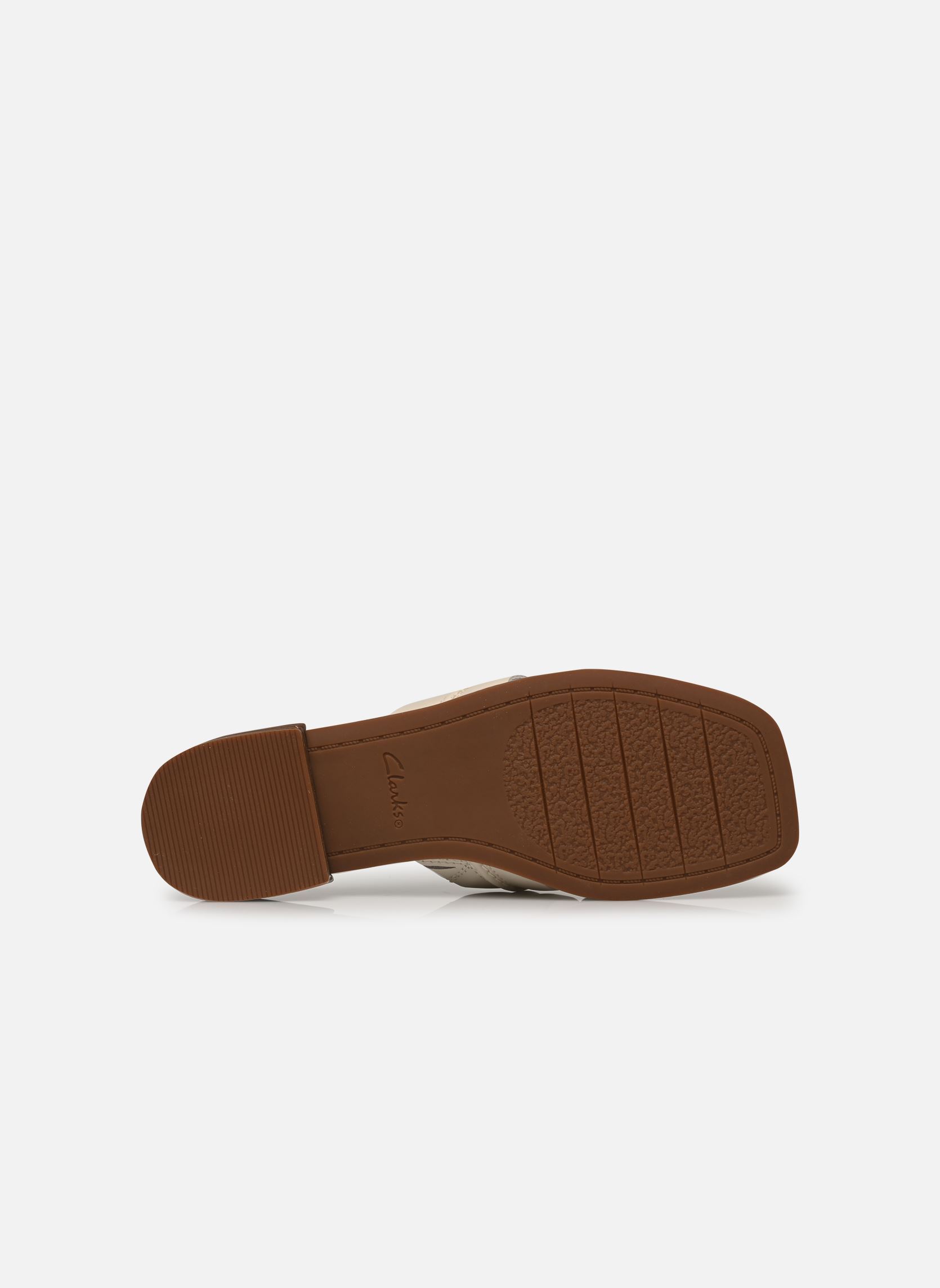 Sandales plates Ariany Mule femme beige Clarks Sandales plates Ariany Mule femme beige CREAM LEATHER