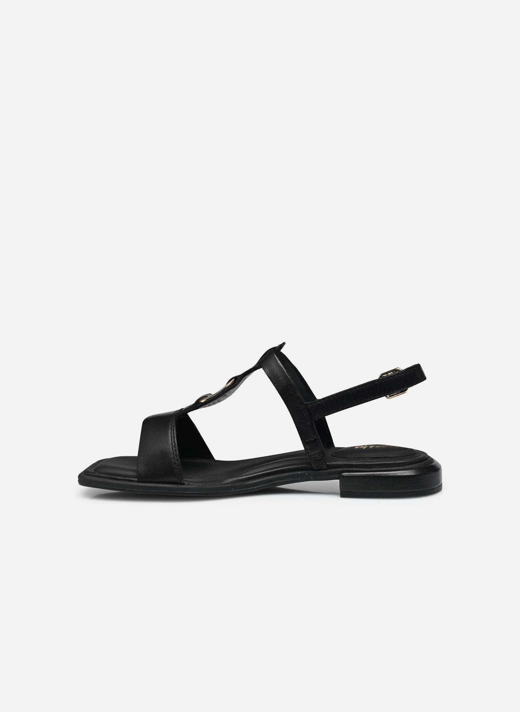 Platte sandalen Ariany Sling dames zwart Clarks Platte sandalen Ariany Sling dames zwart BLACK LEATHER