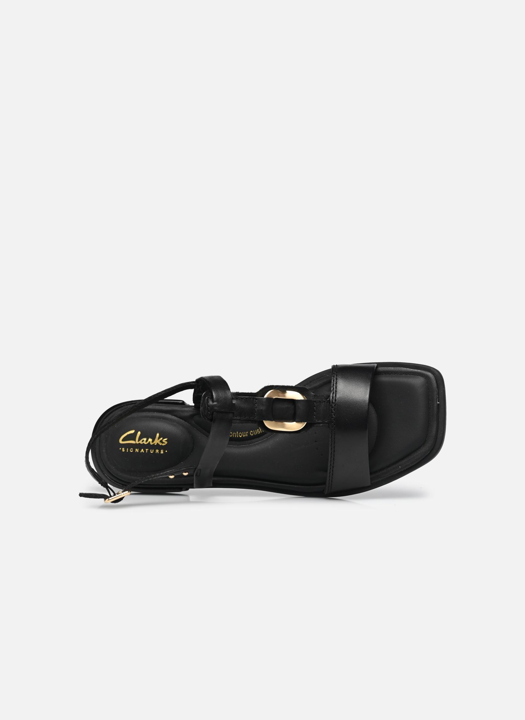 Platte sandalen Ariany Sling dames zwart Clarks Platte sandalen Ariany Sling dames zwart BLACK LEATHER
