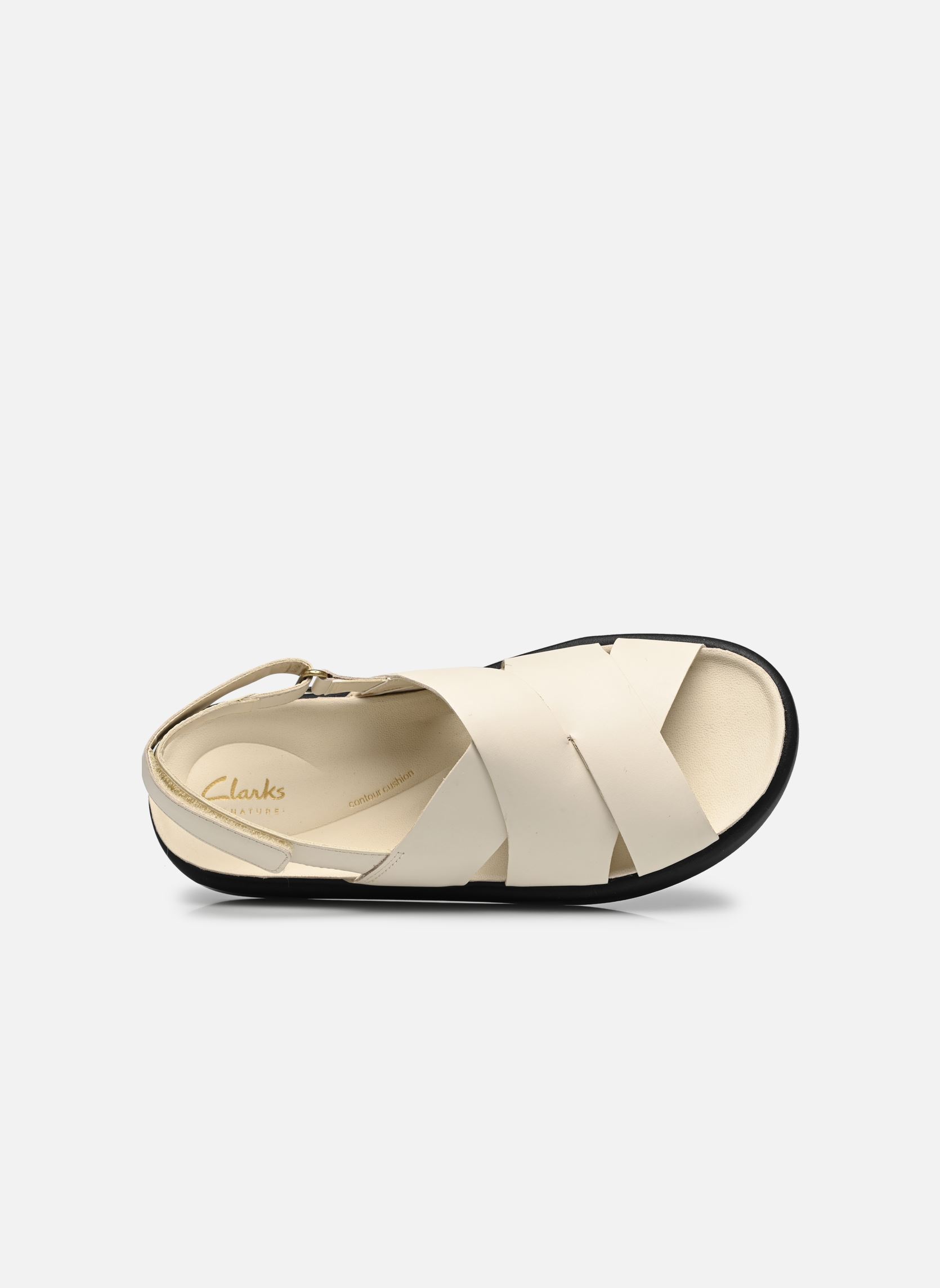 Flache Sandalen Aristella Sun damen beige Clarks Flache Sandalen Aristella Sun damen beige CREAM LEATHER
