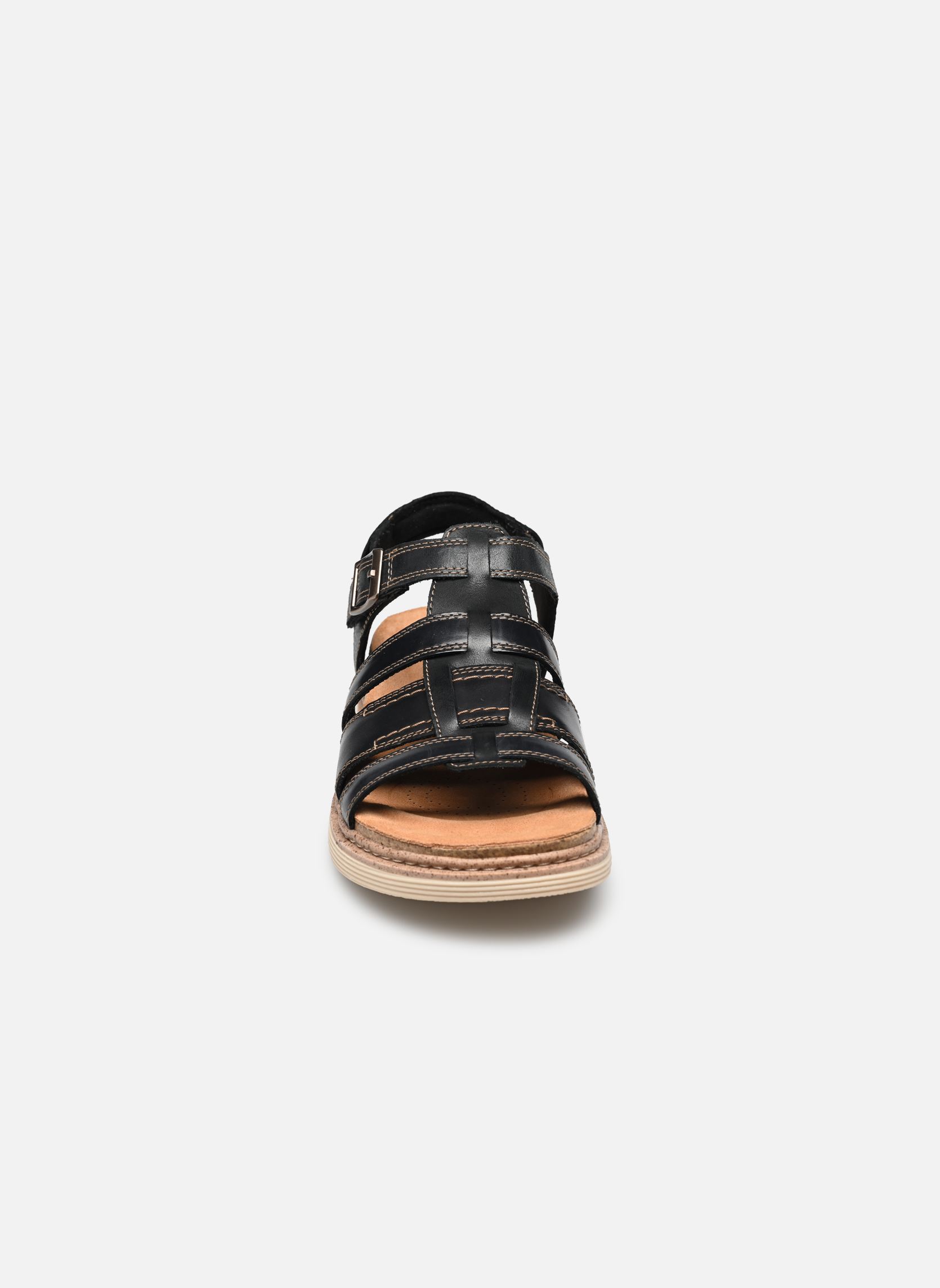 Sandales plates Arwell Sun femme noir Clarks Sandales plates Arwell Sun femme noir BLACK LEATHER