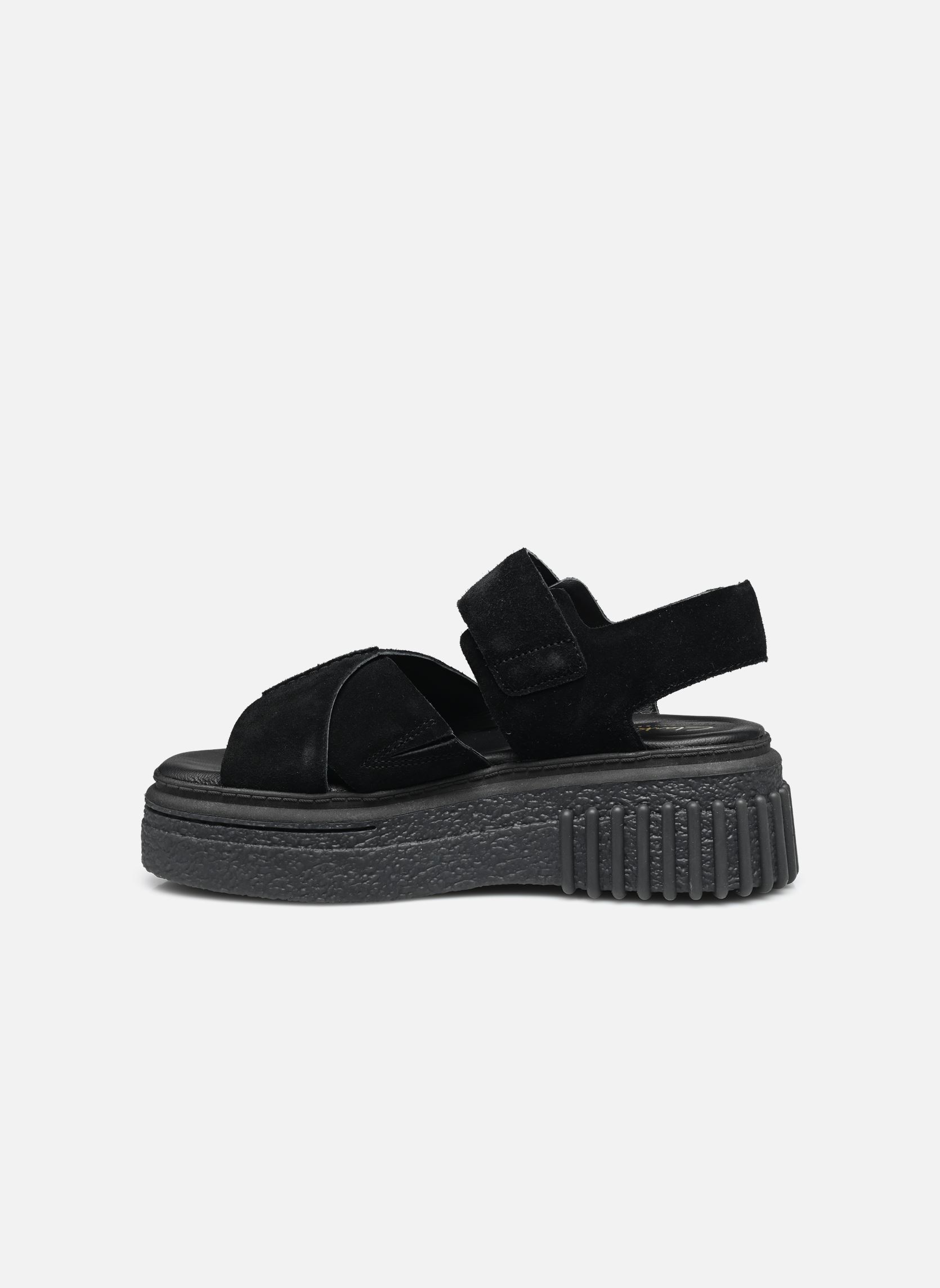 Sandales plates Evamar Wish femme noir Clarks Sandales plates Evamar Wish femme noir BLACK SDE