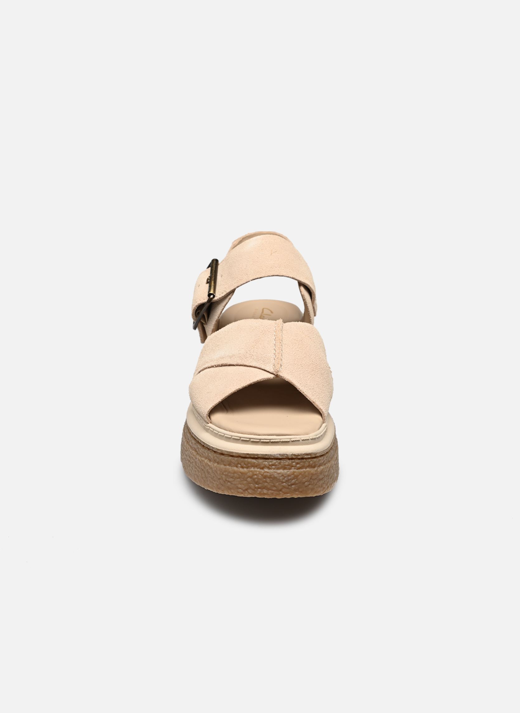 Sandales plates Evamar Wish femme blanc Clarks Sandales plates Evamar Wish femme blanc ECRU SUEDE