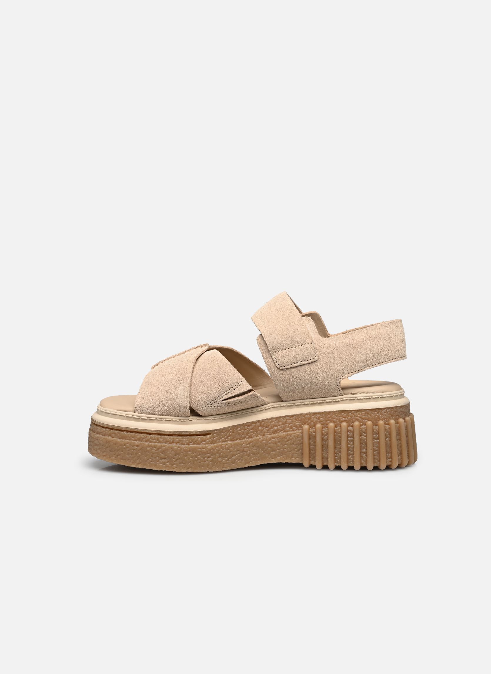 Sandales plates Evamar Wish femme blanc Clarks Sandales plates Evamar Wish femme blanc ECRU SUEDE