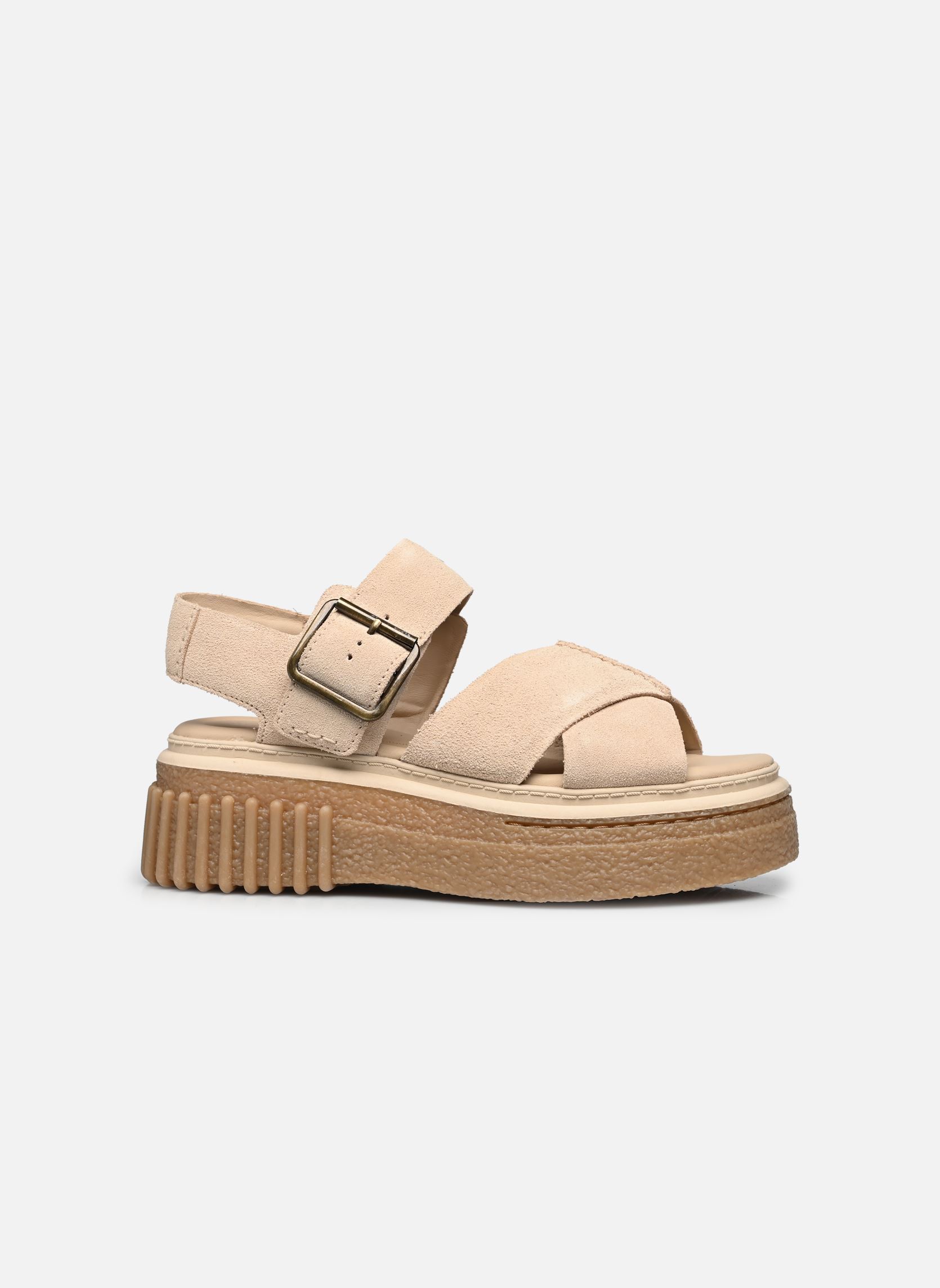 Sandales plates Evamar Wish femme blanc Clarks Sandales plates Evamar Wish femme blanc ECRU SUEDE