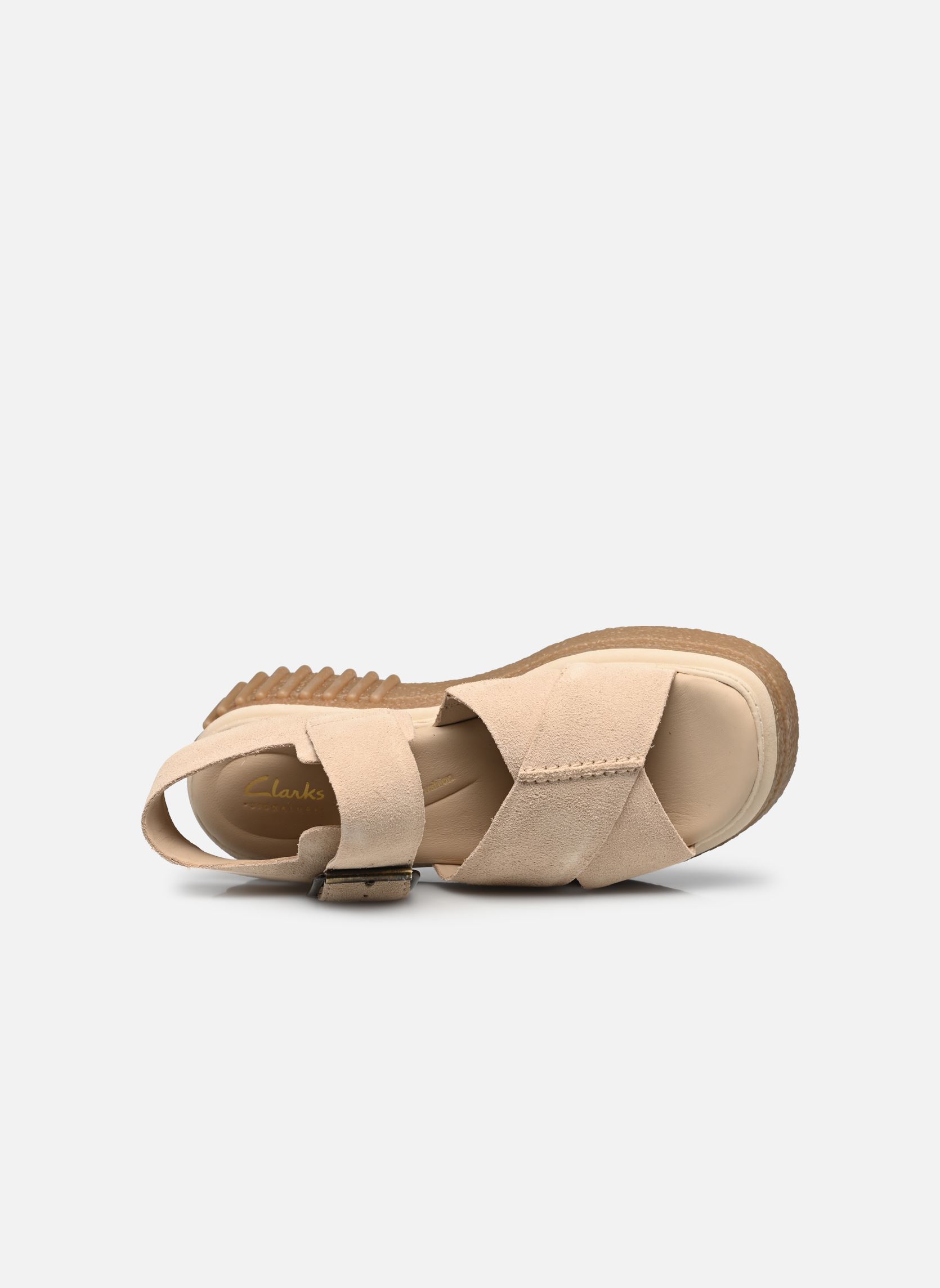 Sandales plates Evamar Wish femme blanc Clarks Sandales plates Evamar Wish femme blanc ECRU SUEDE