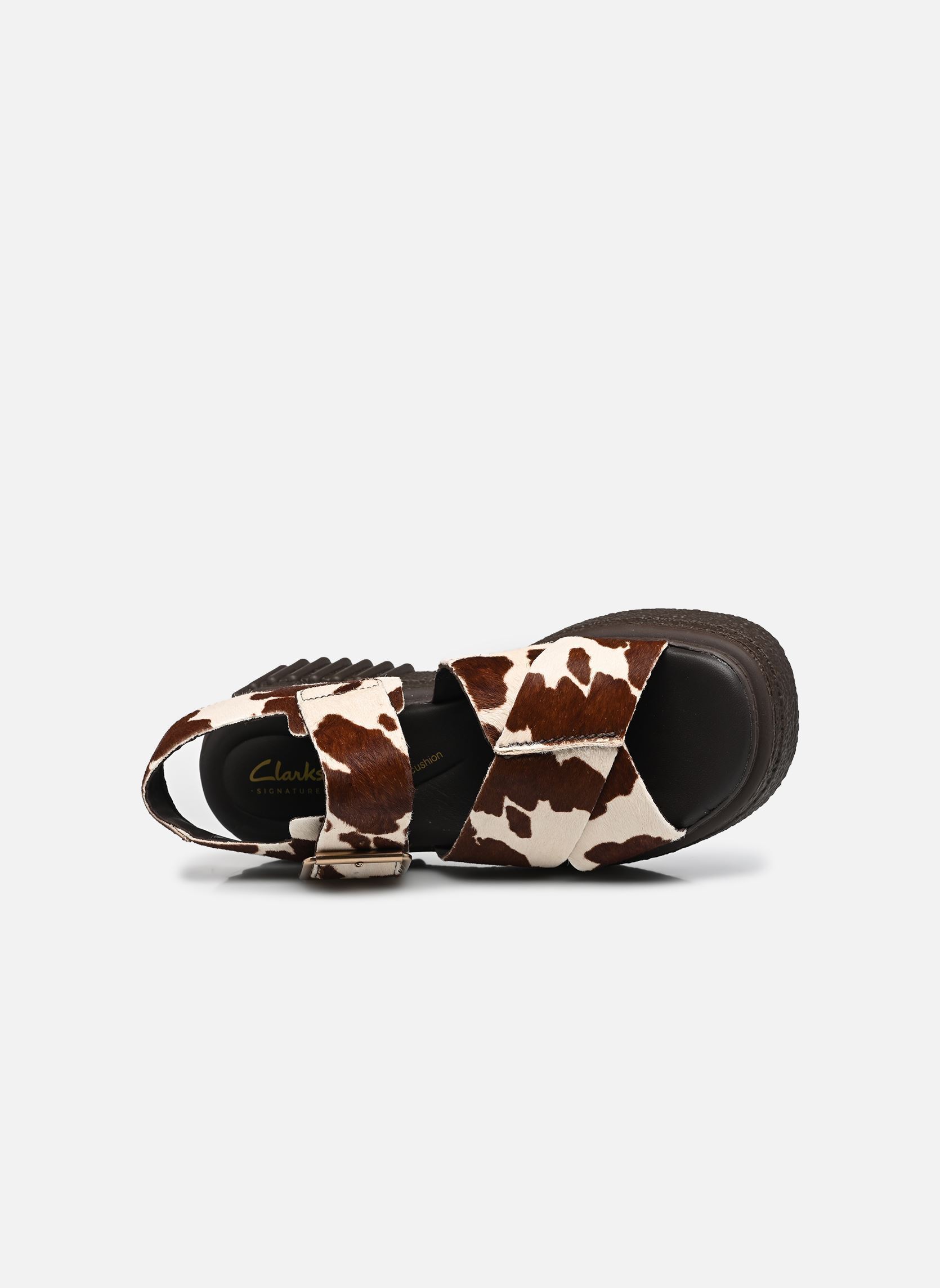 Sandales plates Evamar Wish femme blanc Clarks Sandales plates Evamar Wish femme blanc COW PRINT
