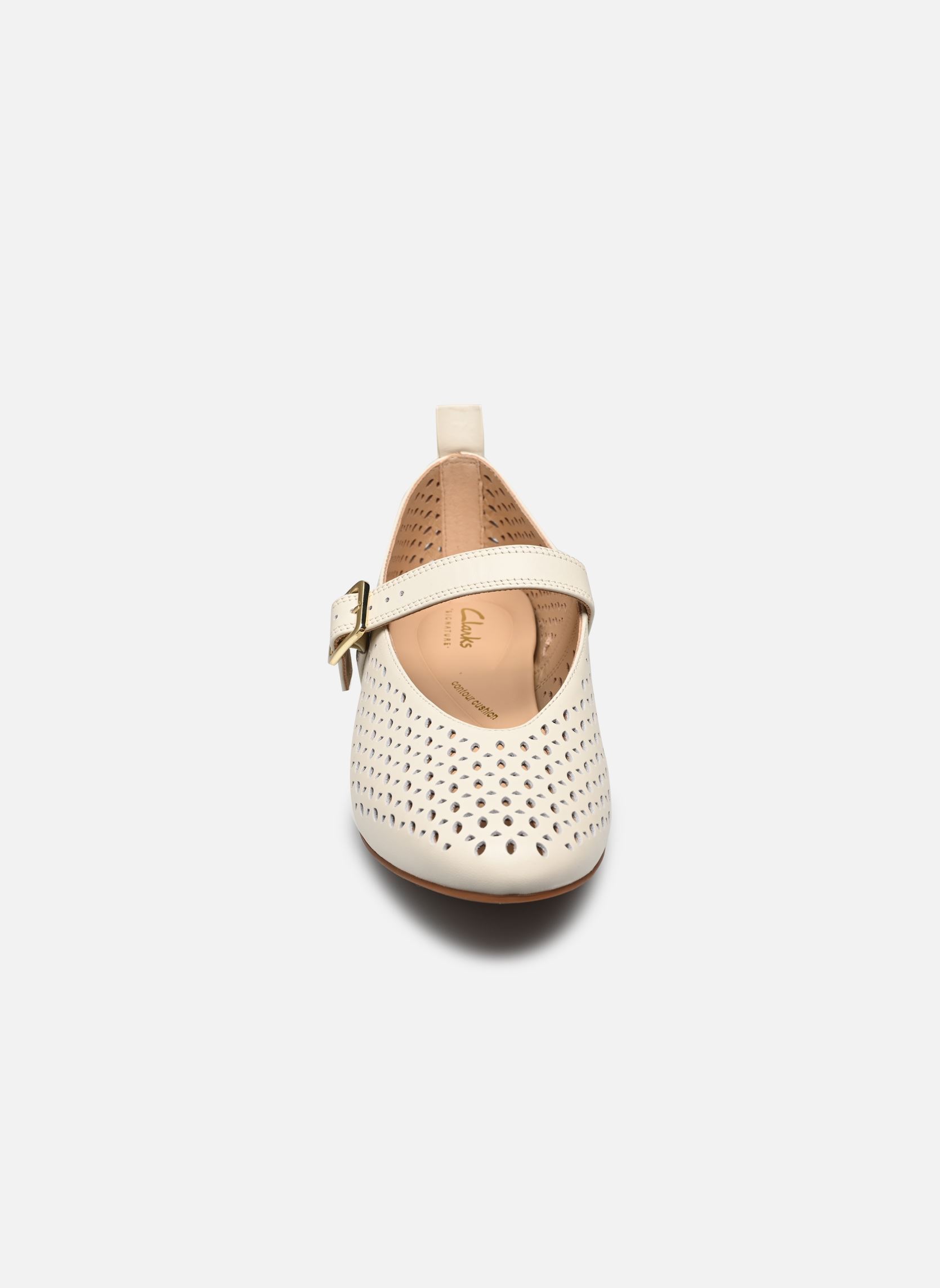 Ballerine classiche Fawna Jane donna beige Clarks Ballerine classiche Fawna Jane donna beige CREAM LEATHER